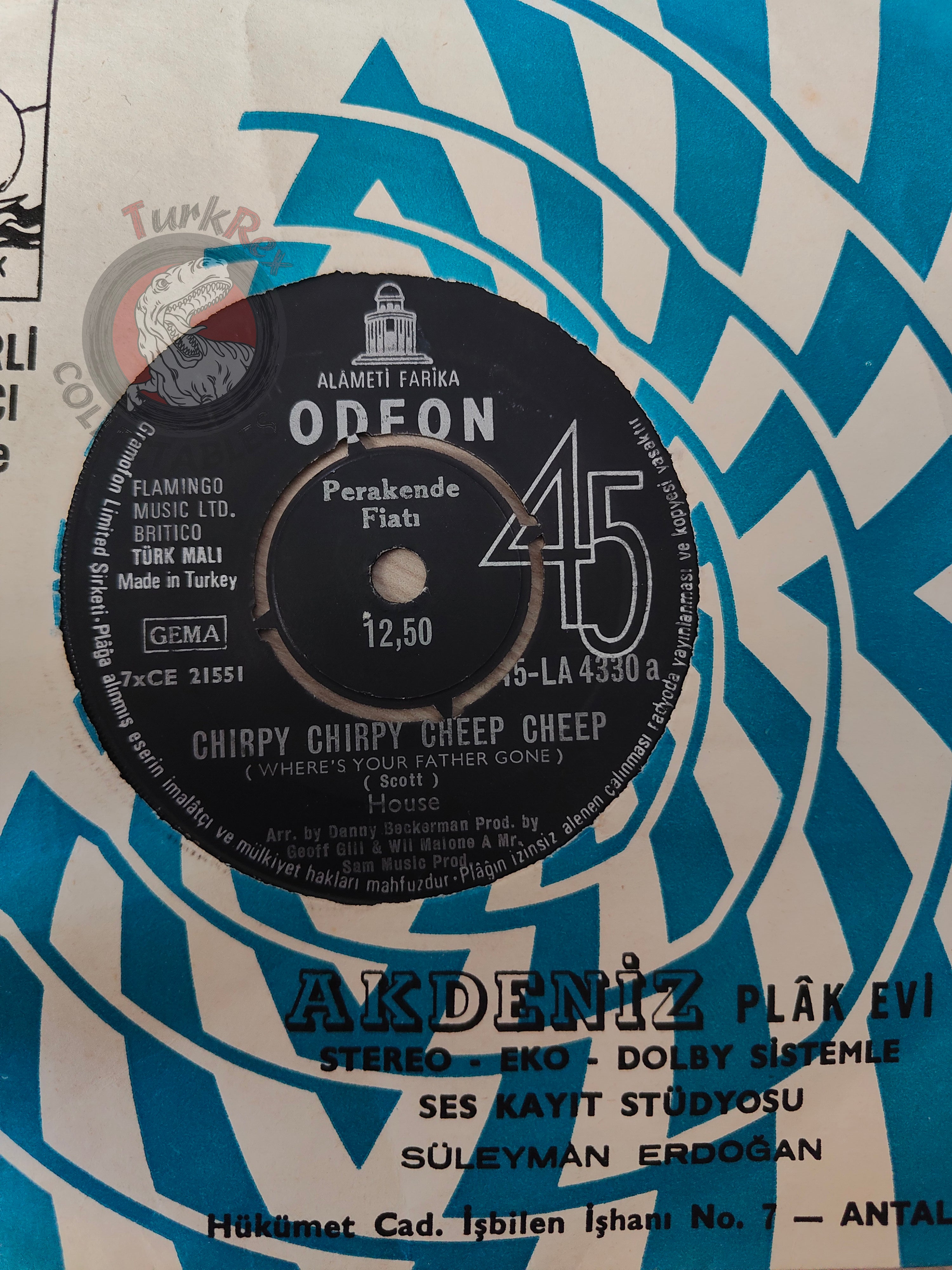 House  – Chirpy Chirpy Cheep Cheep 7" Turkish Pressing Vinyl Turkey Edition