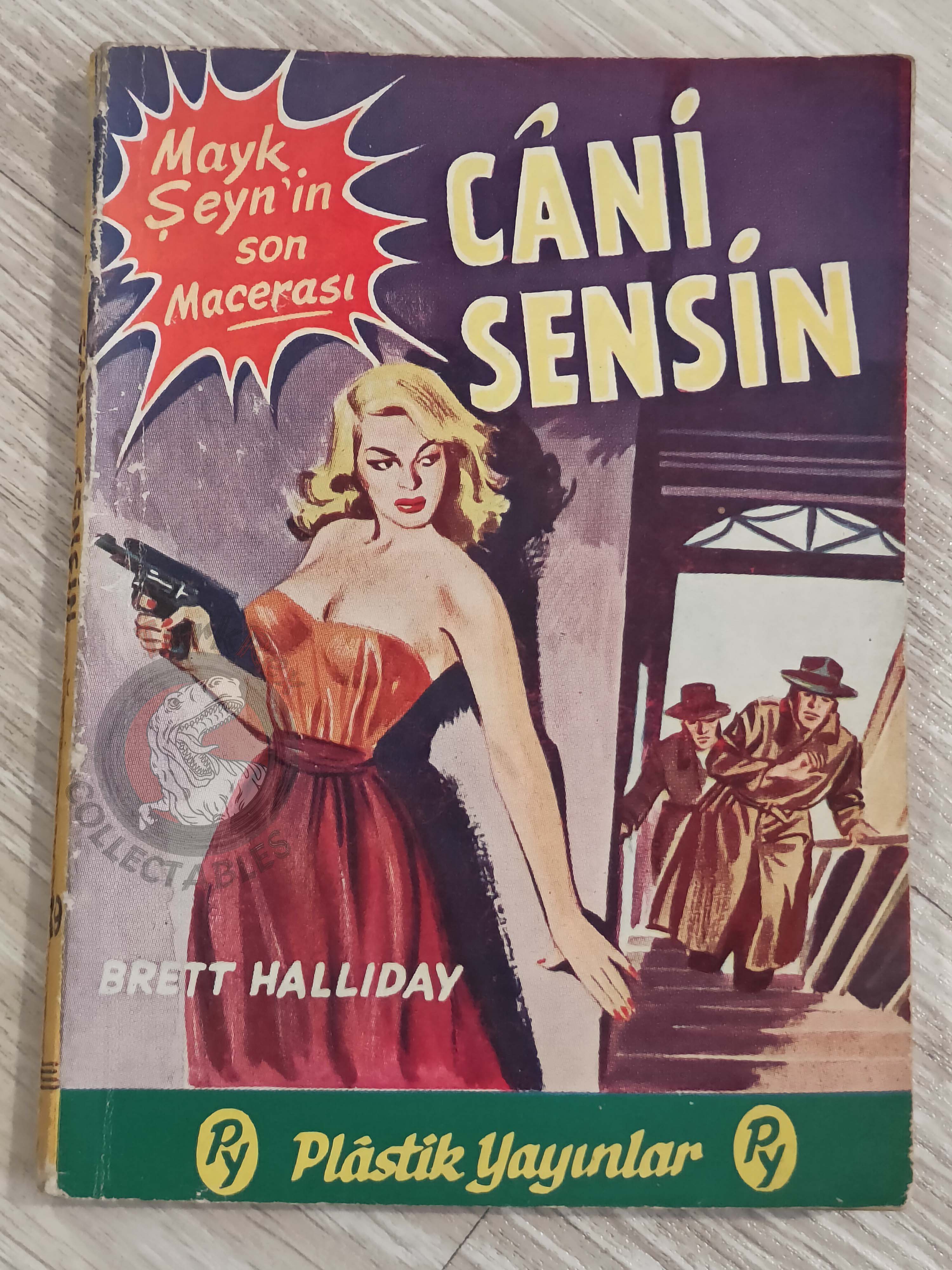 Brett Halliday – The Blonde Cried Murder 1955 Turkish Book Turkey Michael Shayne