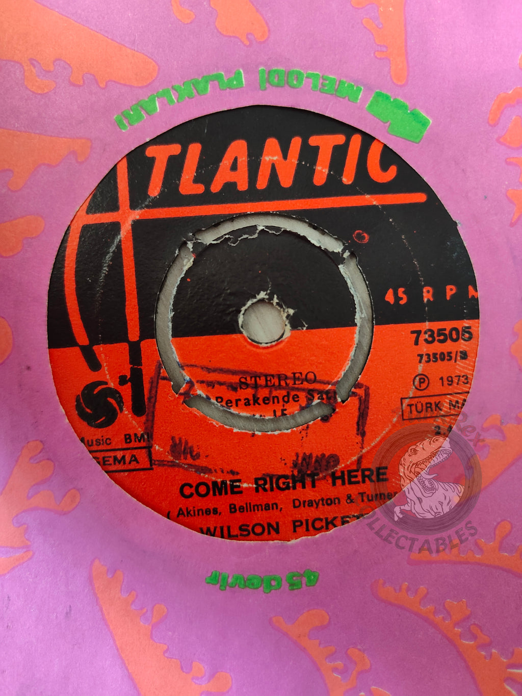 Wilson Pickett – Engine Number 9 7" Turkish Pressing Vinyl Turkey Edition