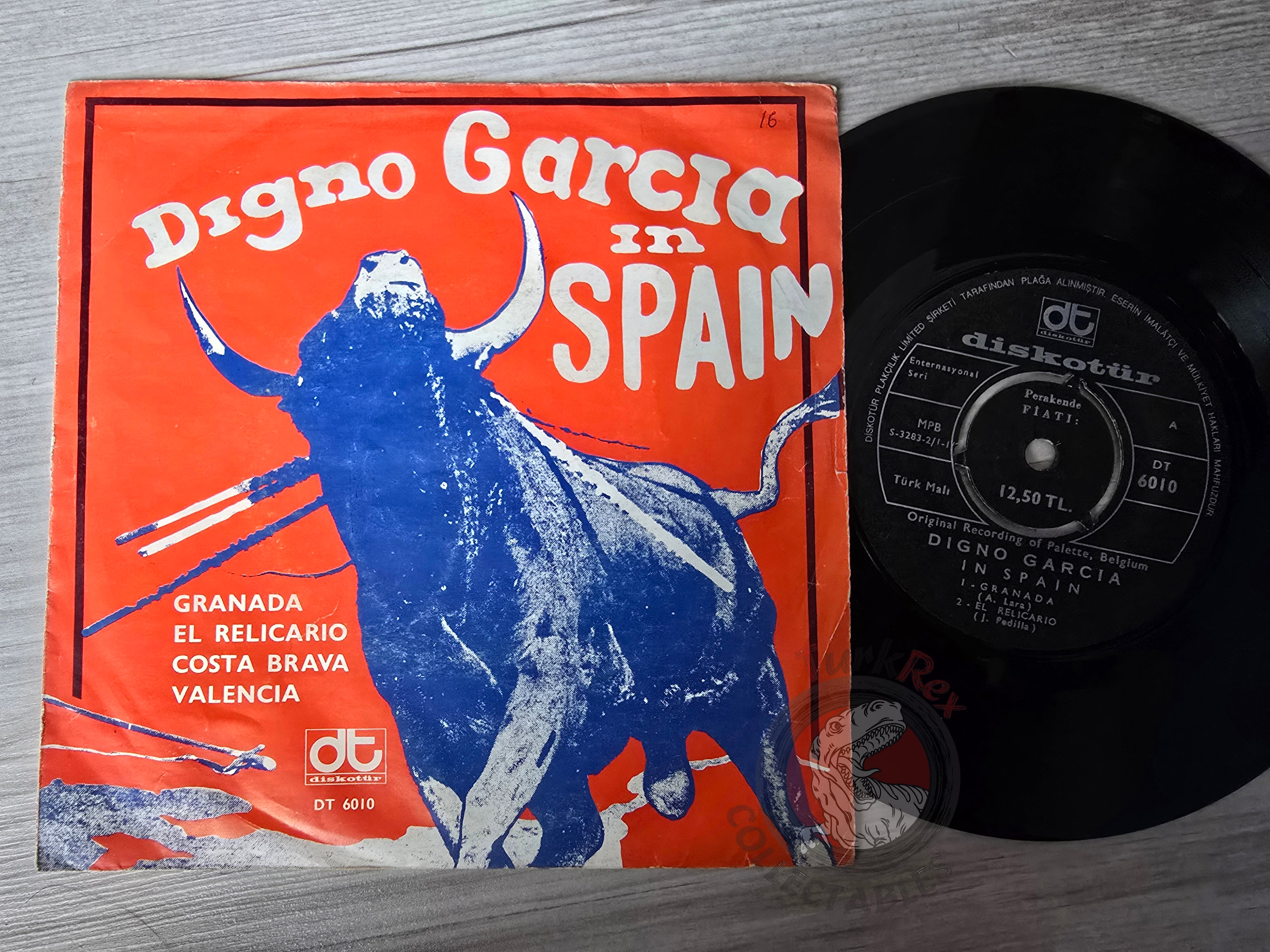 Digno Garcia – In Spain 7" Turkish Pressing Vinyl Turkey Edition