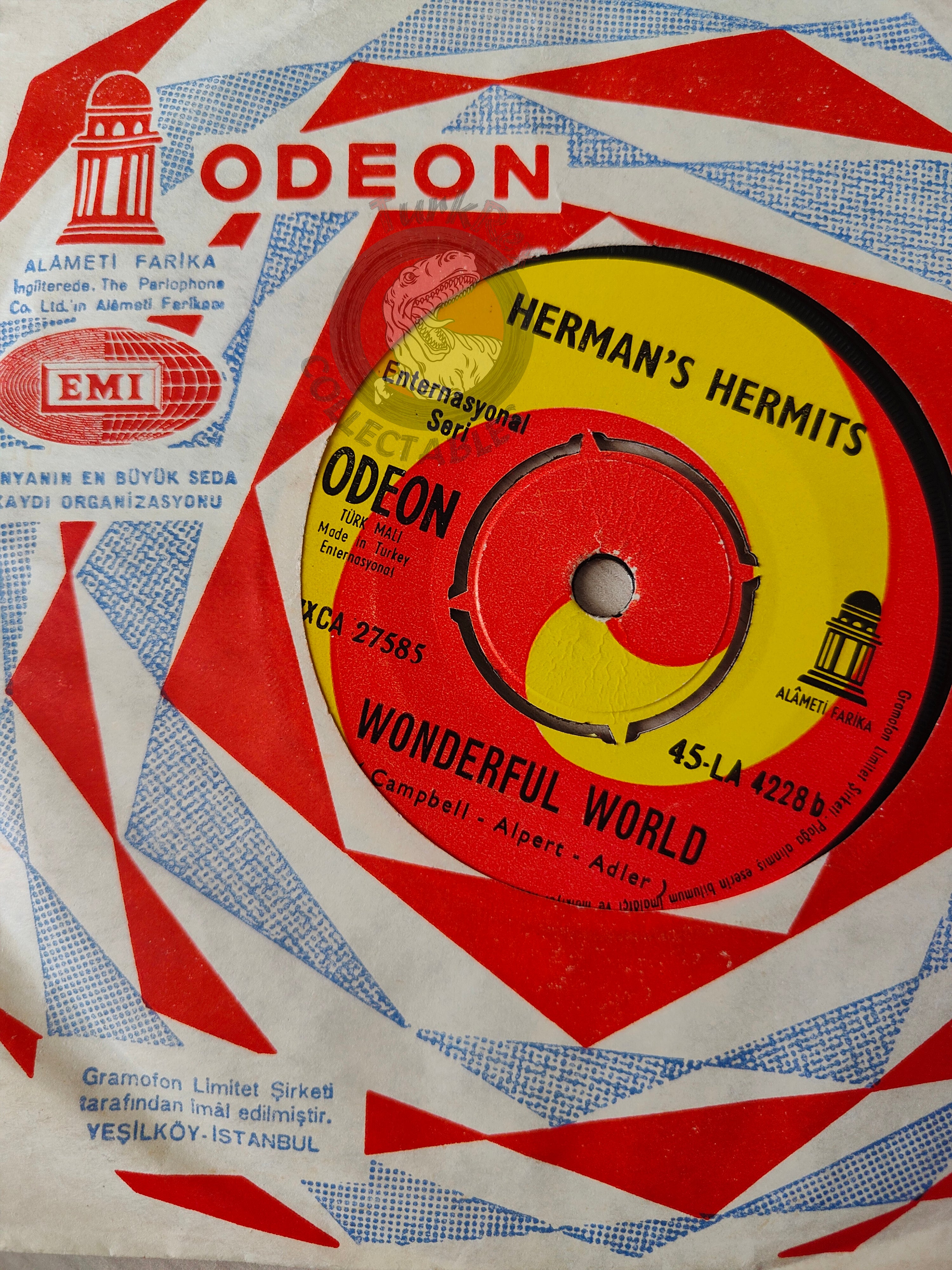 Herman's Hermits – I'm Henery The Eighth I Am 7" Turkish Pressing Vinyl Turkey Edition