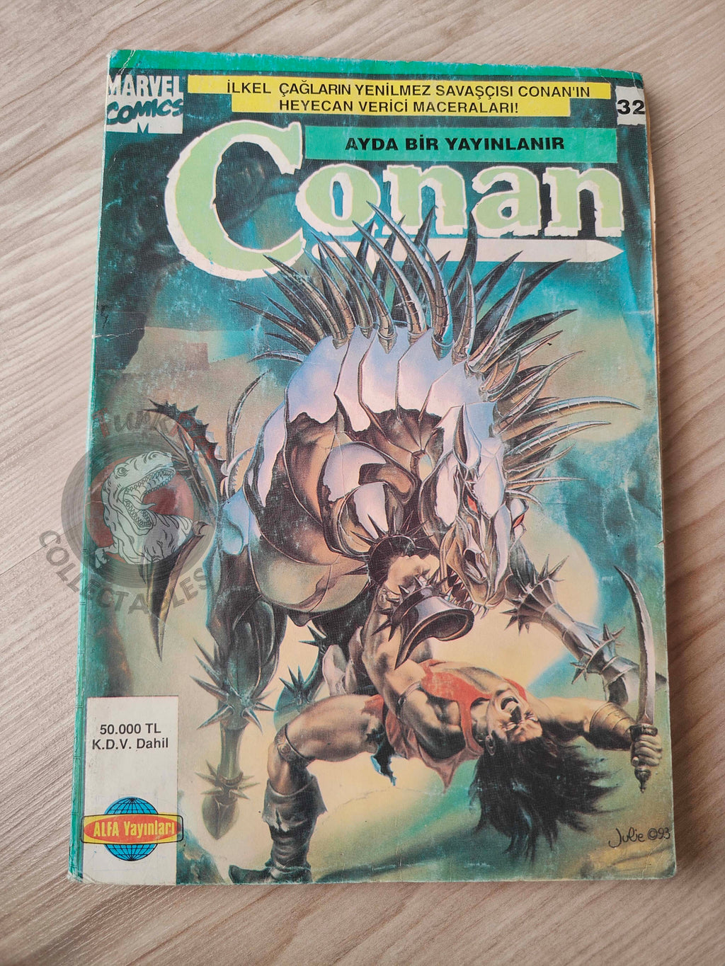 Conan Volume #32 Turkish Comic Turkey Conan & Tarzan Red Sonja #207