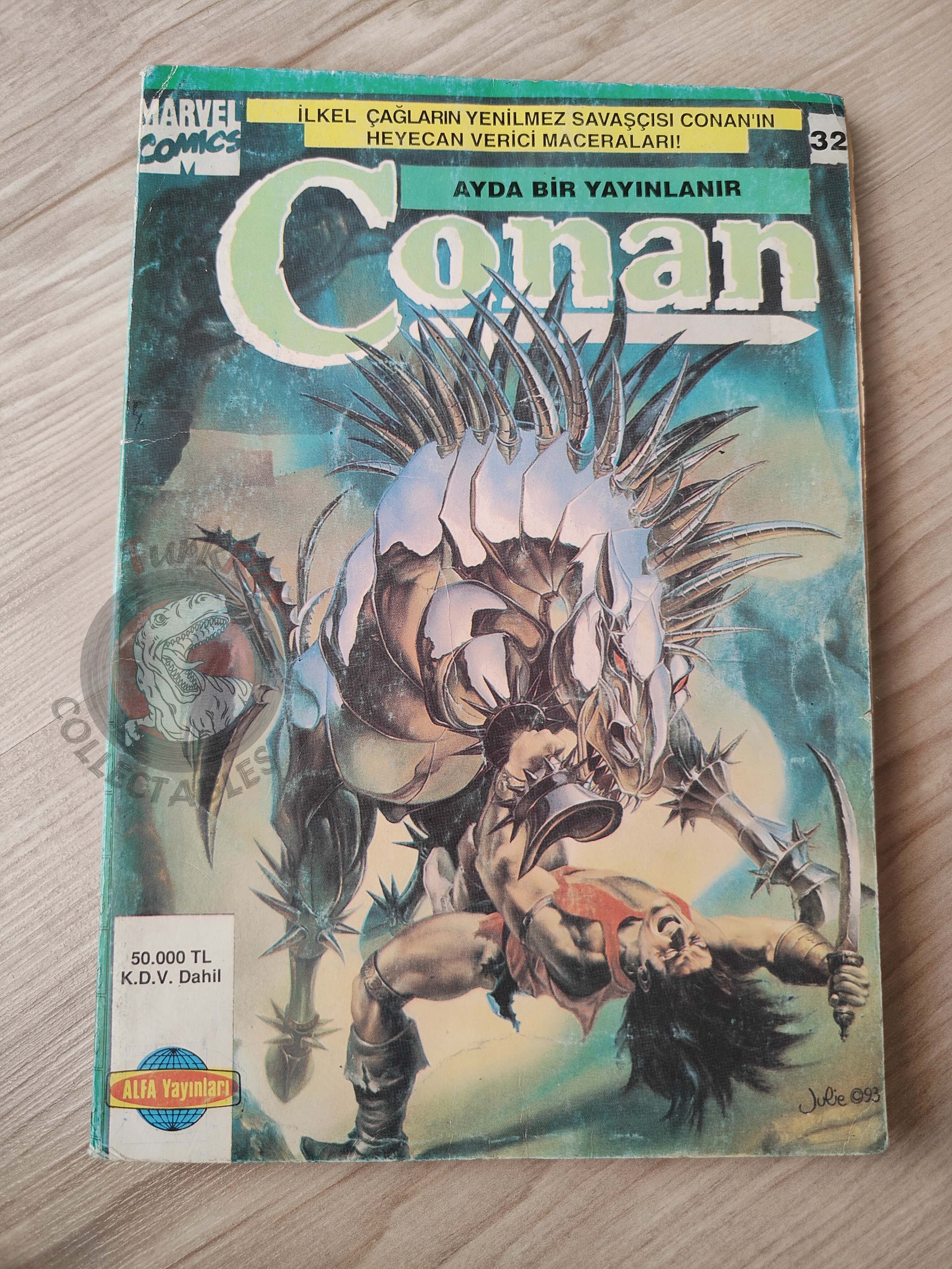 Conan Volume #32 Turkish Comic Turkey Conan & Tarzan Red Sonja #207