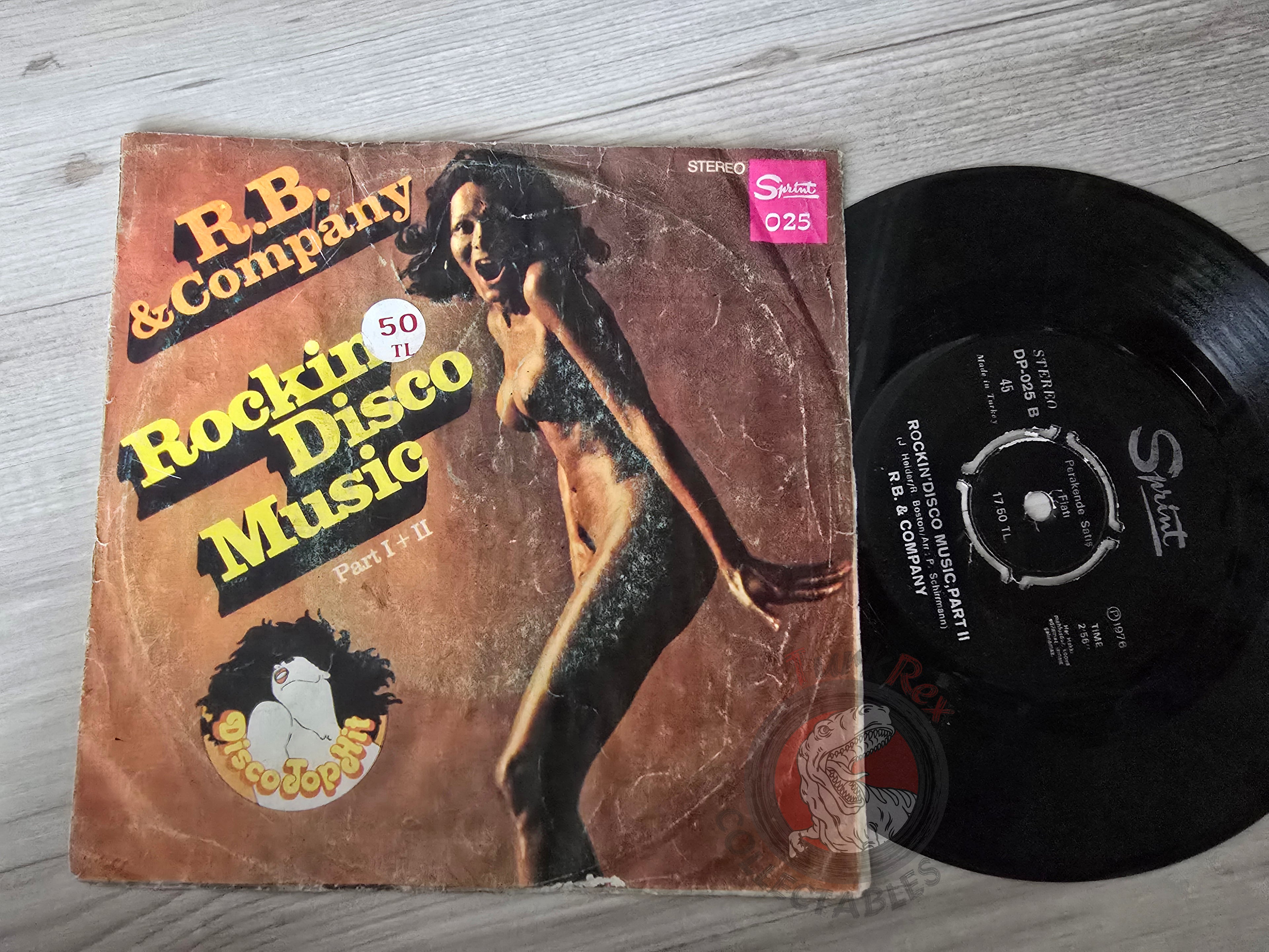 R. B. & Company – Rockin' Disco Music 7" Turkish Pressing Vinyl Turkey Edition