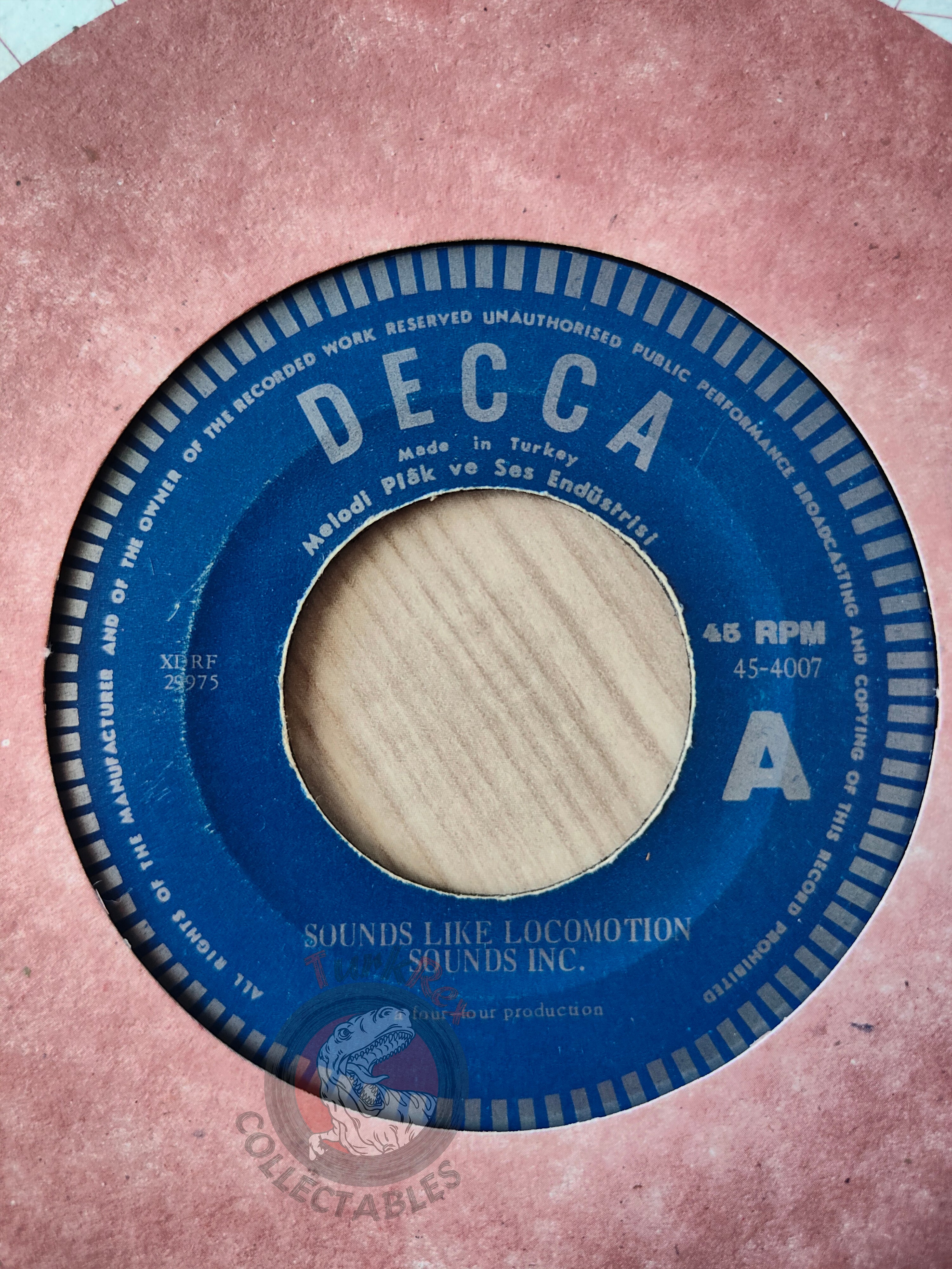 Sounds Inc. – Sounds Like Locomotion 7" Turkish Pressing Vinyl Turkey Edition