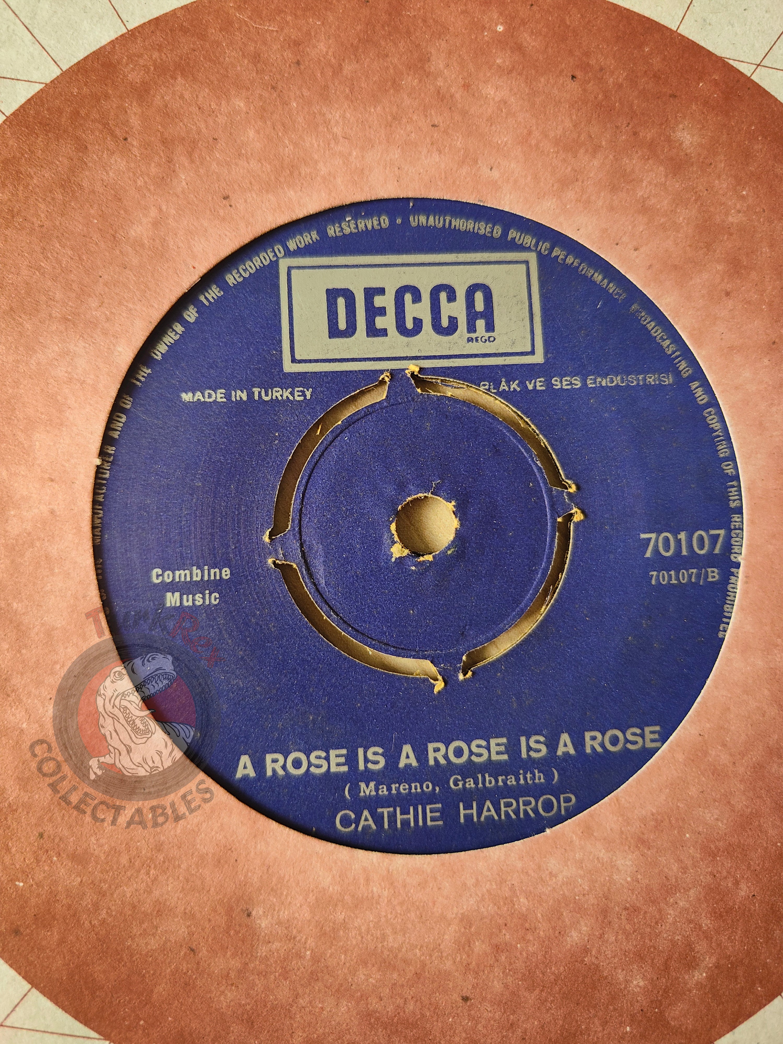 Cathie Harrop – Lili Marlene 7"  Turkish Pressing Vinyl Turkey Edition