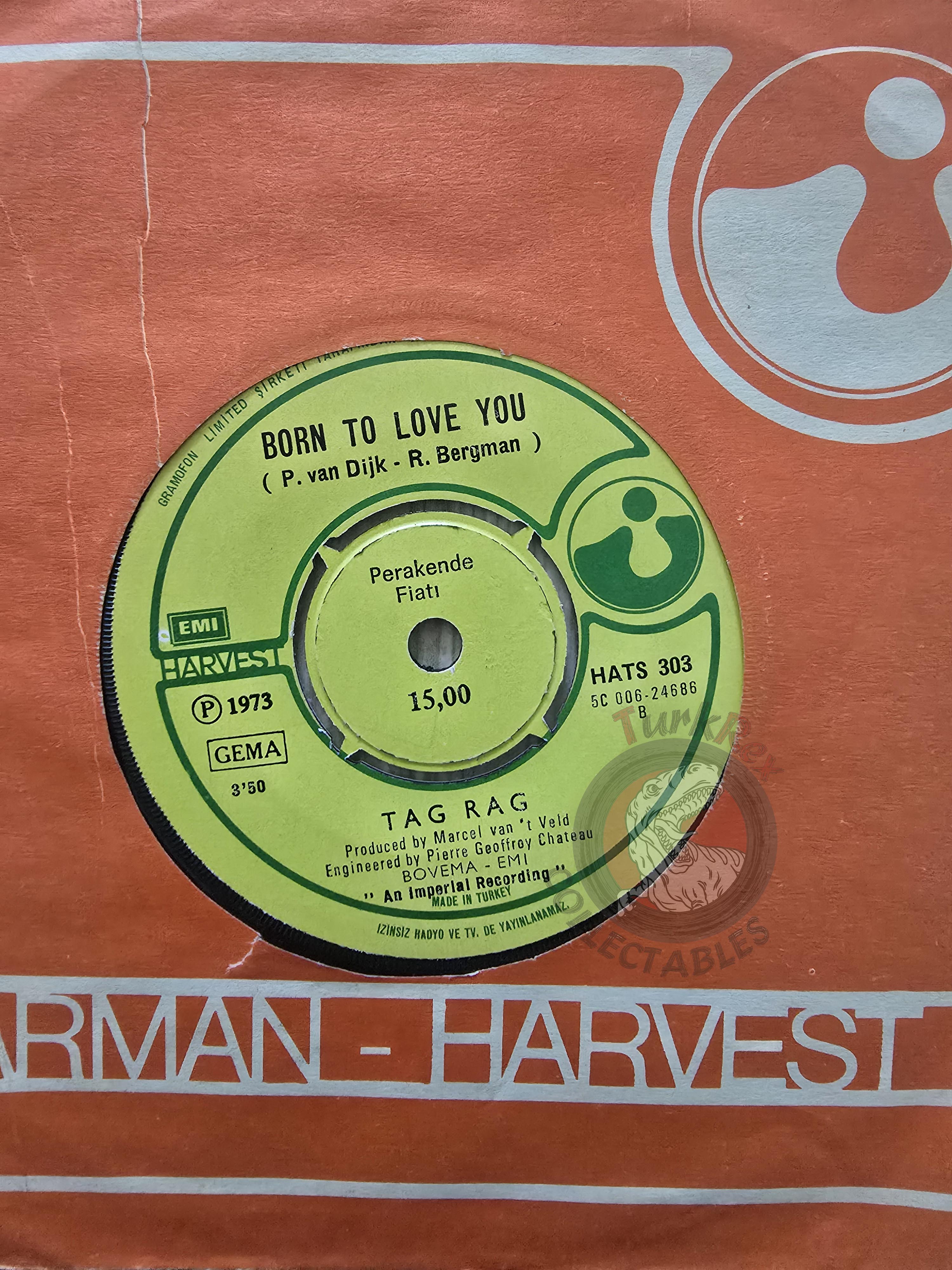 Tag Rag – 1. 2. 3. 4. (Ride On A Rainbow) 7" Turkish Pressing Vinyl Turkey Edition