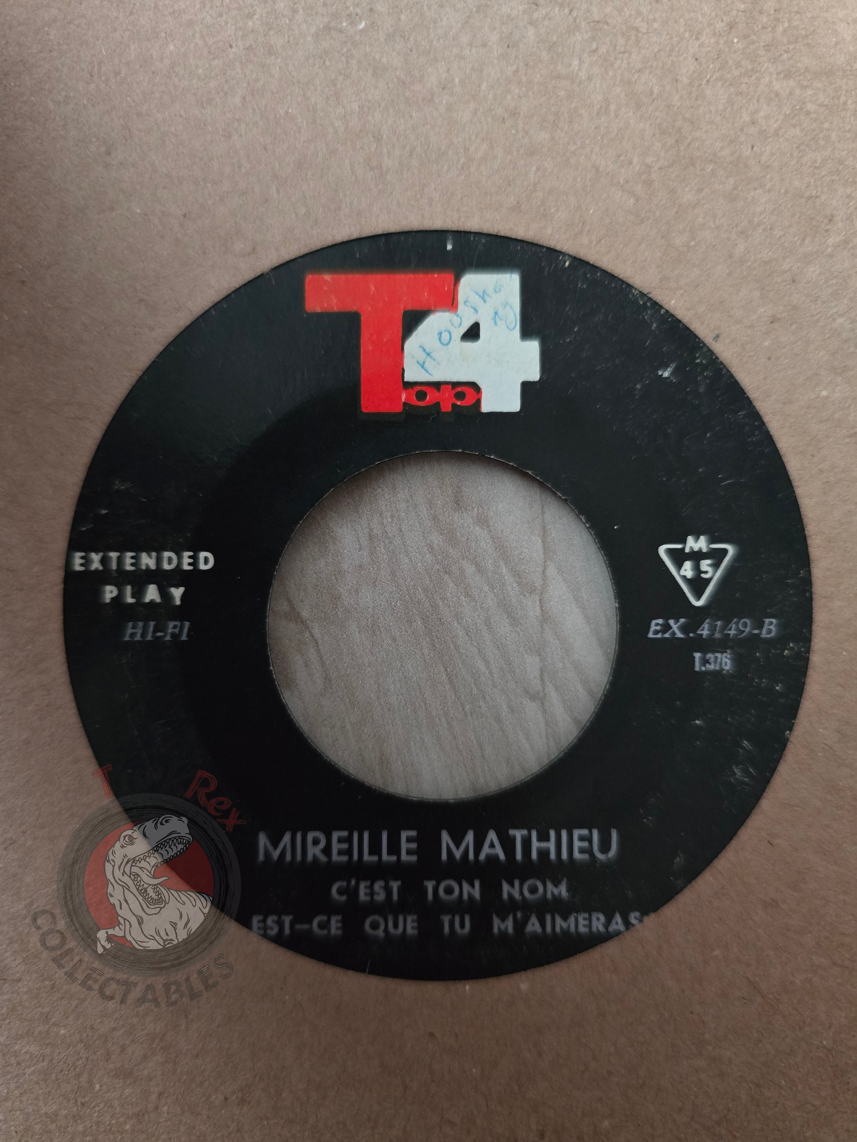 Mireille Mathieu / Herve Vilard – Pedro 7" Iran Pressing Vinyl Iranian Edition