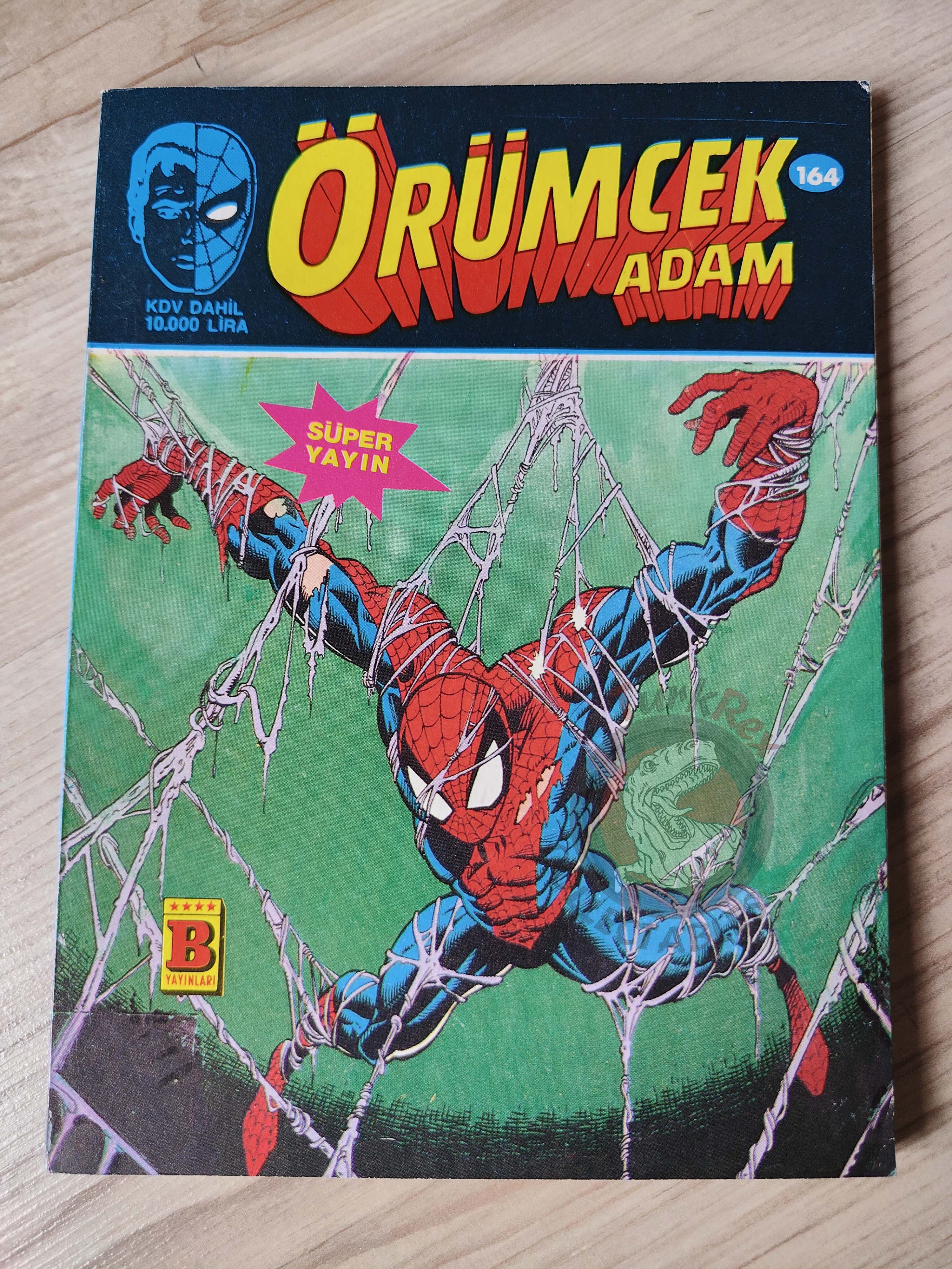 Spider-Man #164 1994 Turkish Comic Turkey Web Of #90 Spectacular #41 Hulk #369 Marvel Team Up #128