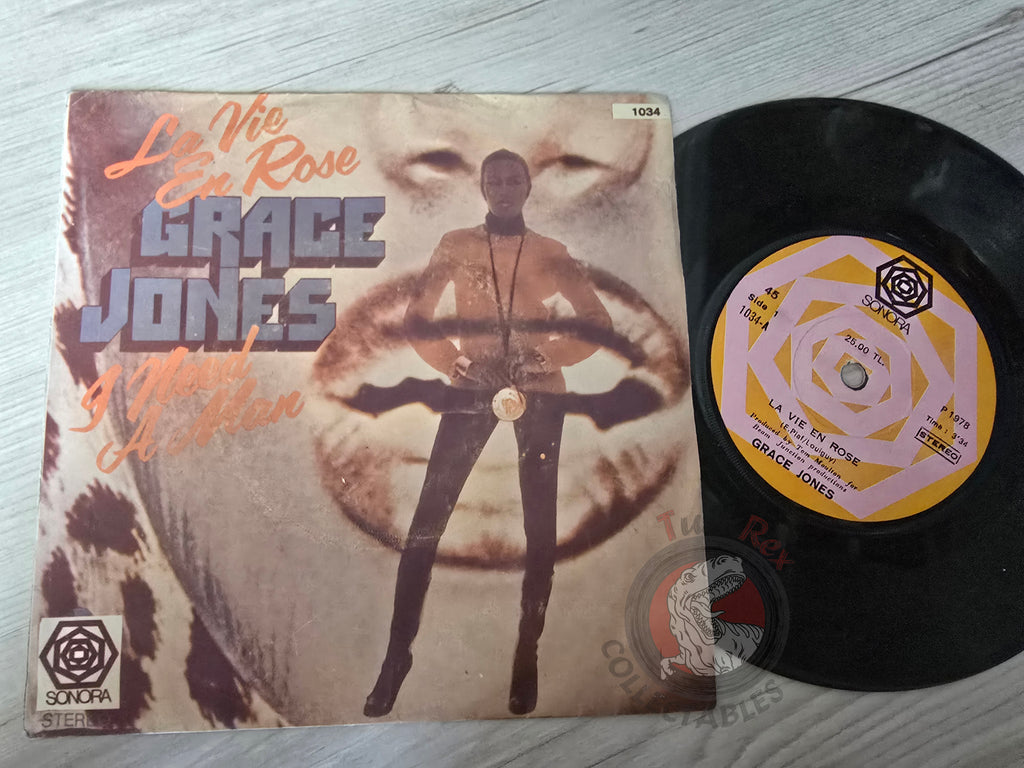 Grace Jones – La Vie En Rose 7" Turkish Pressing Vinyl Turkey Edition