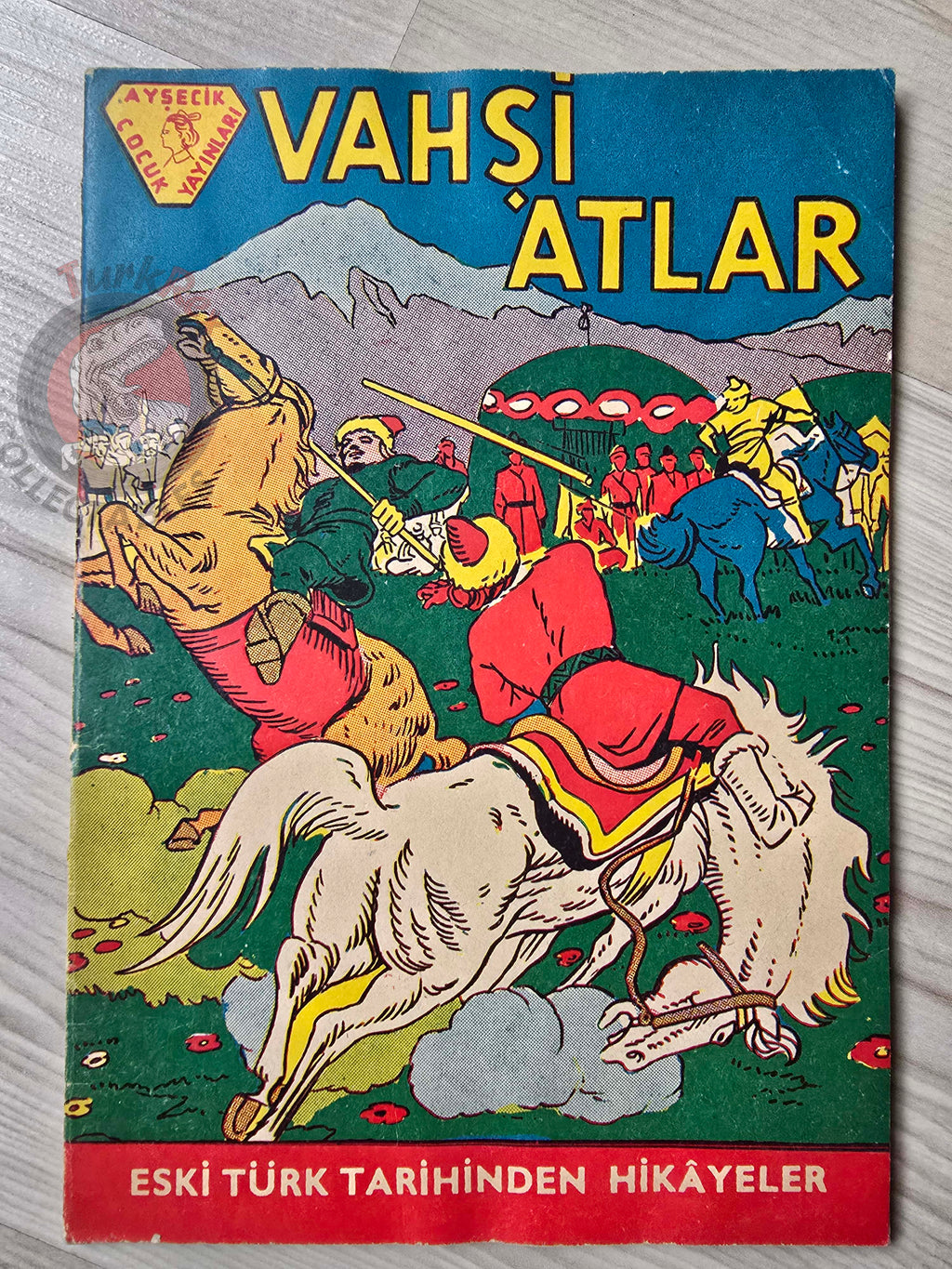 Dilibal – Wild Horses 1960s Turkish Book Turkey Illustrated Turkic tribes