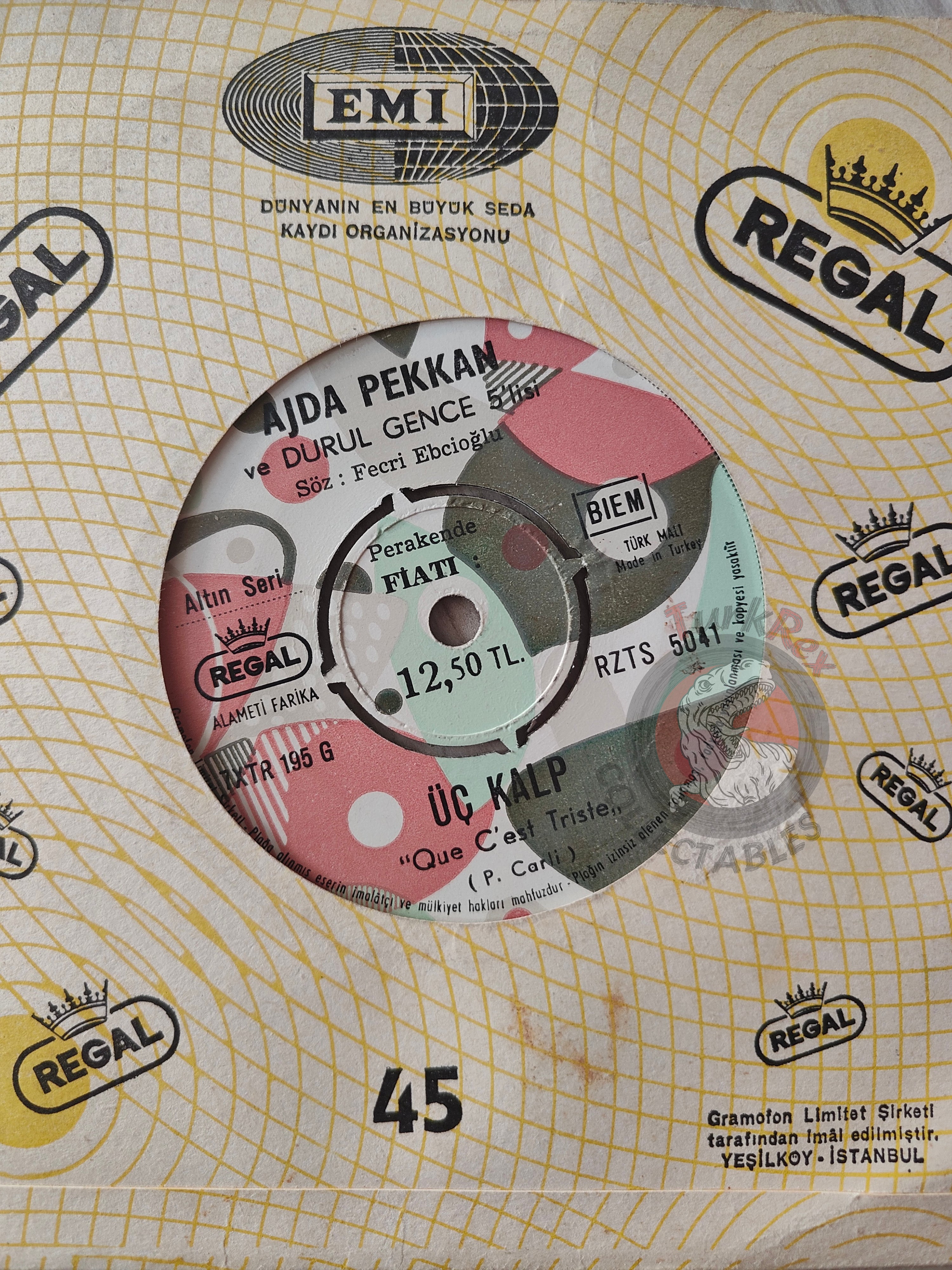 Ajda Pekkan – Dünya Dönüyor 7" Turkish Pressing Vinyl Turkey Edition