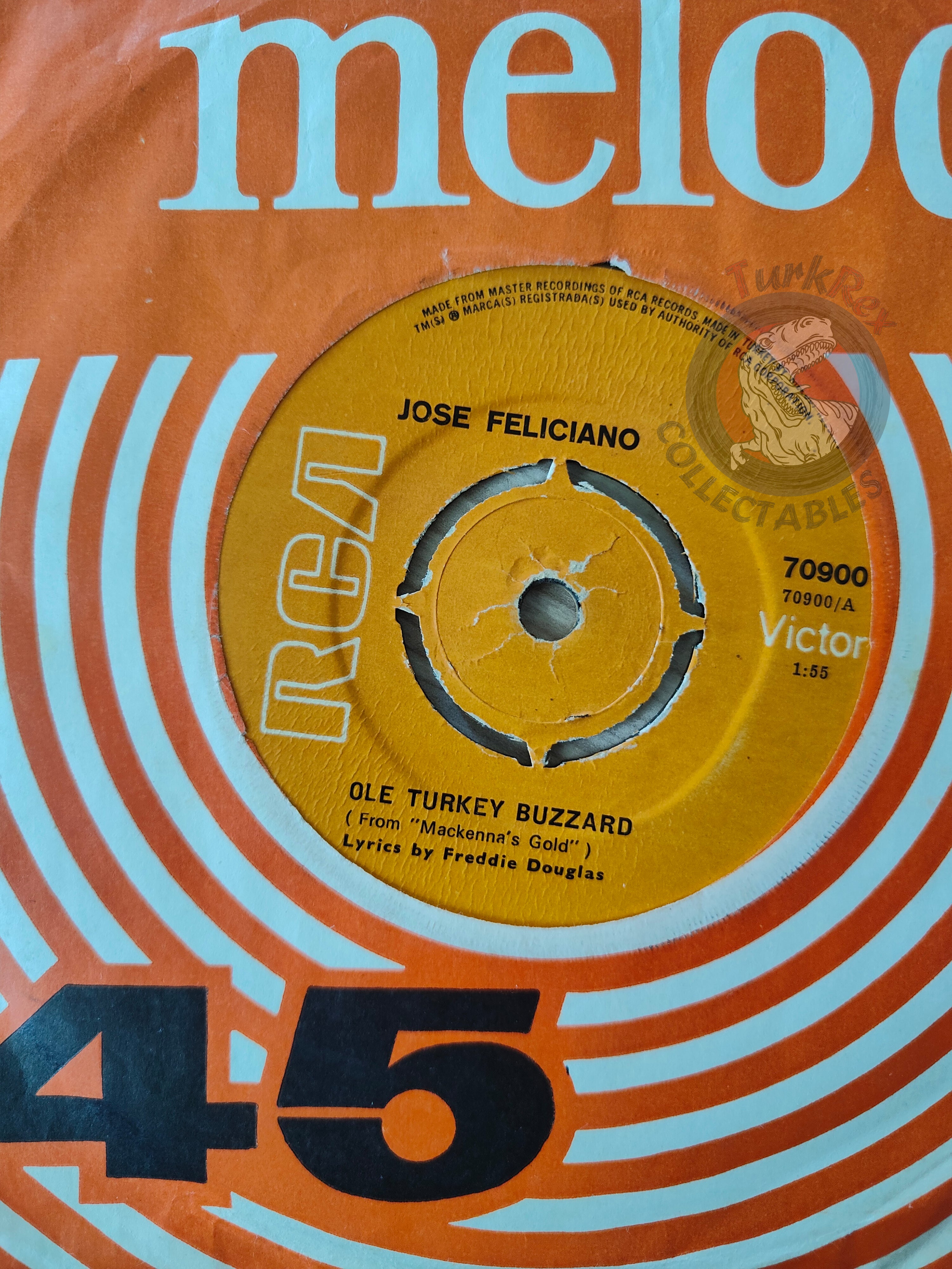 José Feliciano – Ole Turkey Buzzard 7" Turkish Pressing Vinyl Turkey Edition