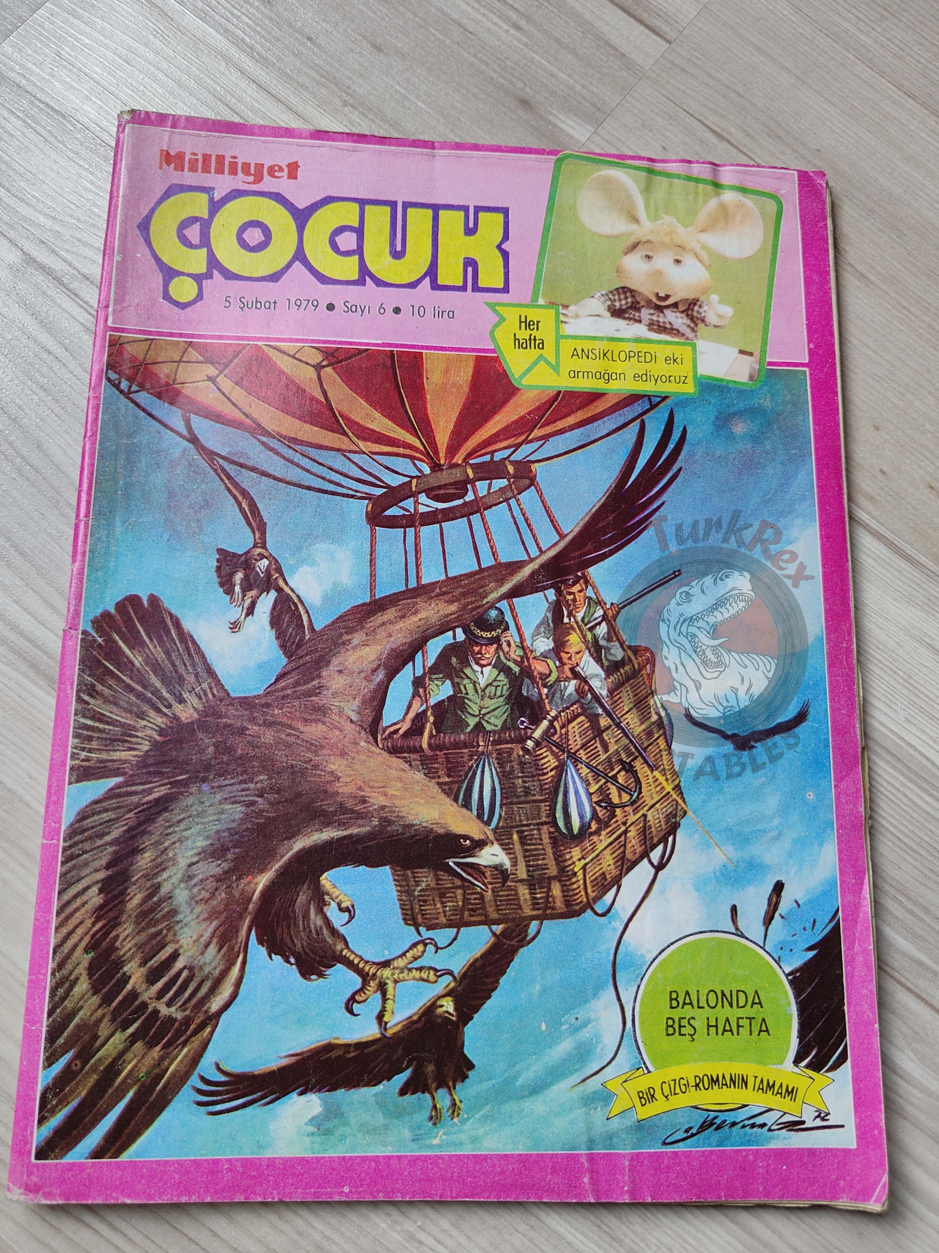 Milliyet Çocuk #6 1979 Turkish Comic Turkey Joyas Literarias Juveniles #62 Jules Verne