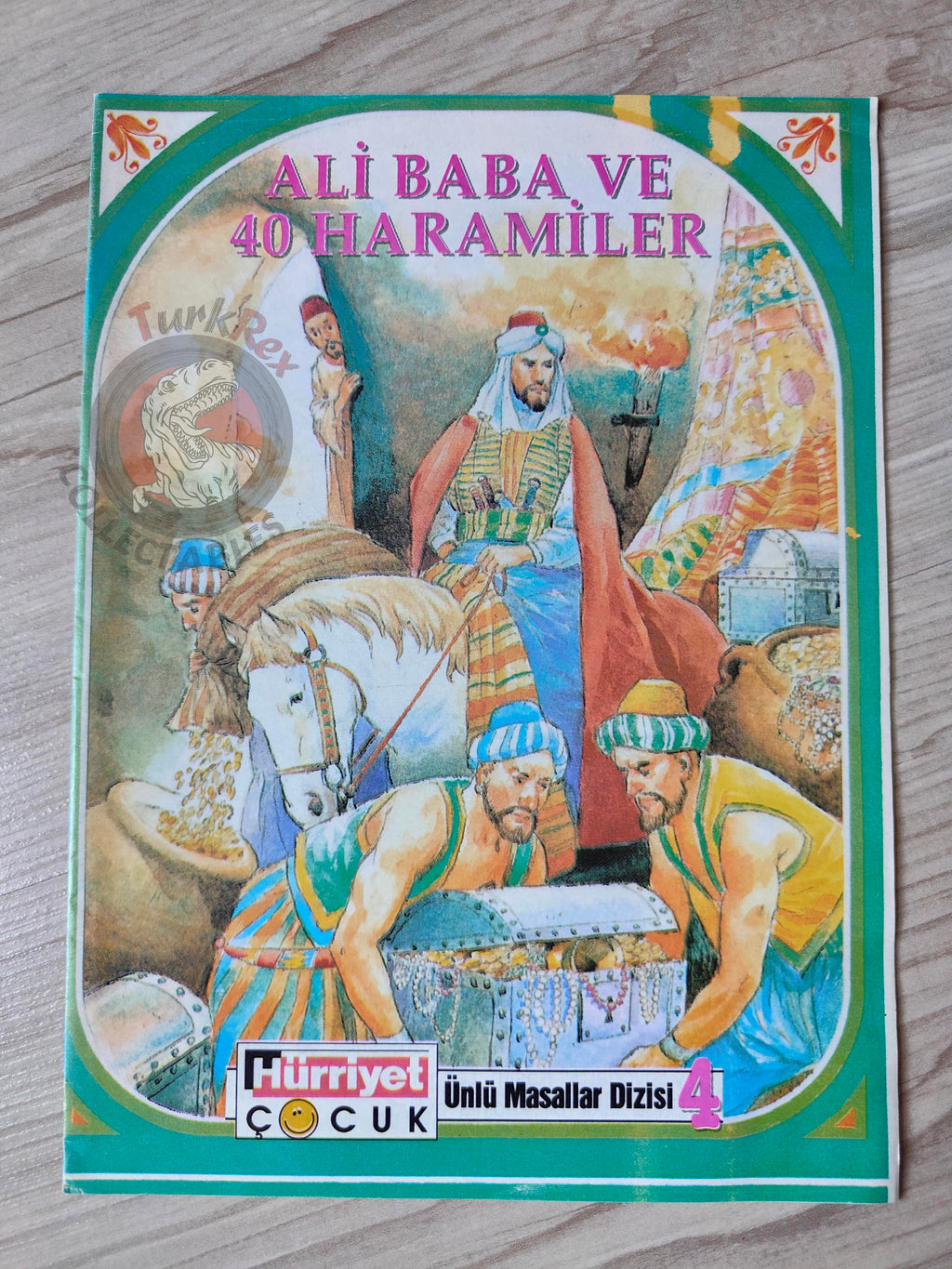 Ali Baba and the Forty Thieves 1980s Turkish Book Turkey 1001 Nights Illustrated