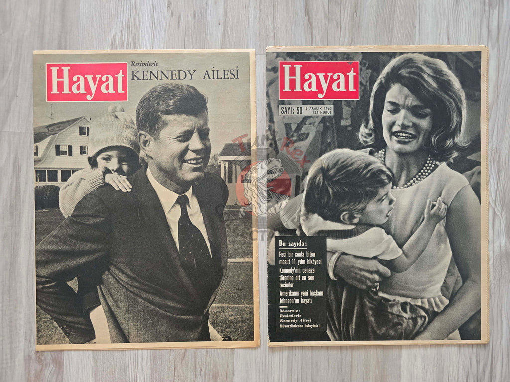 Hayat 1963 John F. Kennedy Assassination Turkish Mag Turkey Jacqueline Kennedy