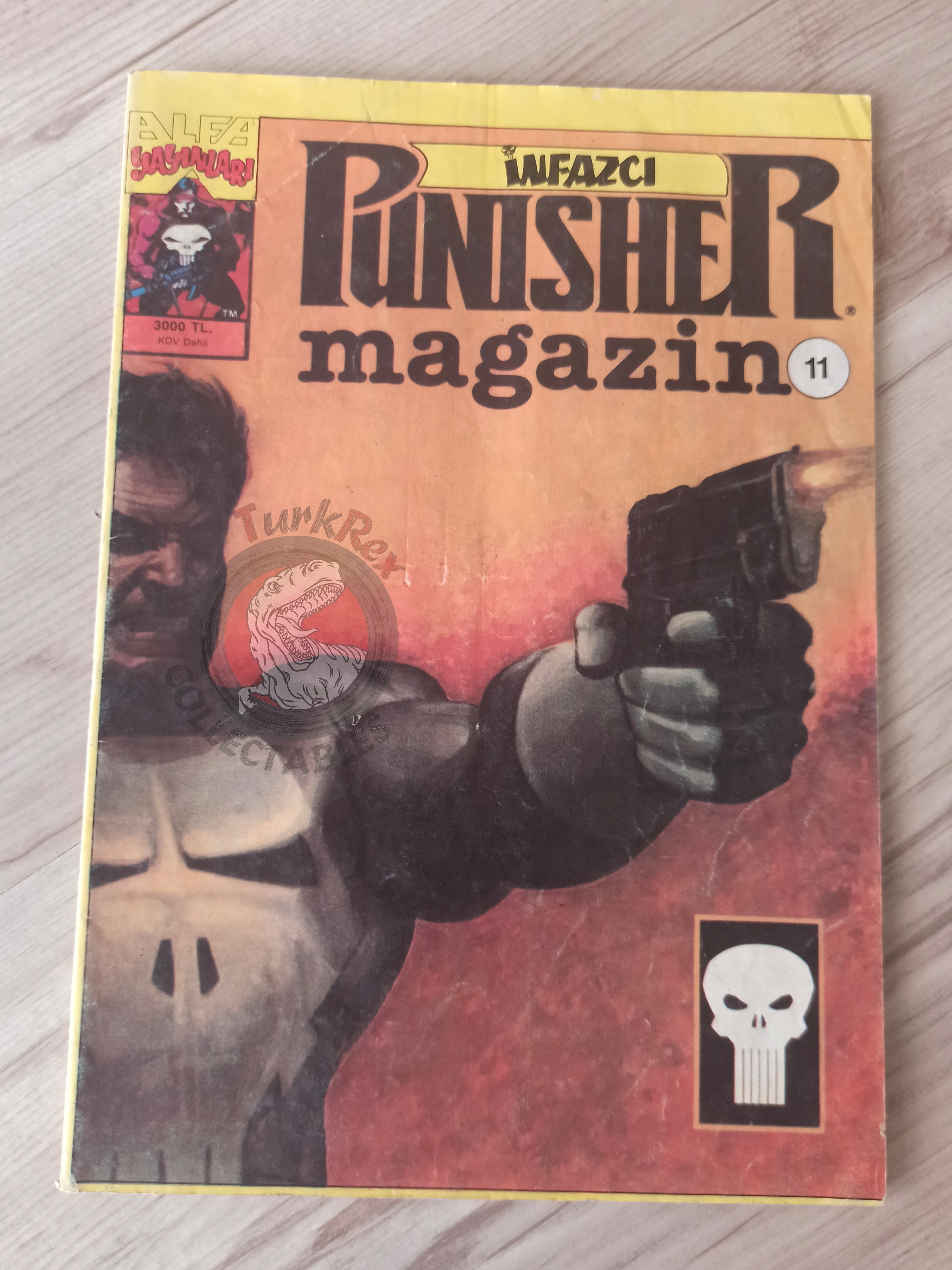 The Punisher #11 1992 Turkish Comic Turkey #4 #5 1986 series Magazine #7