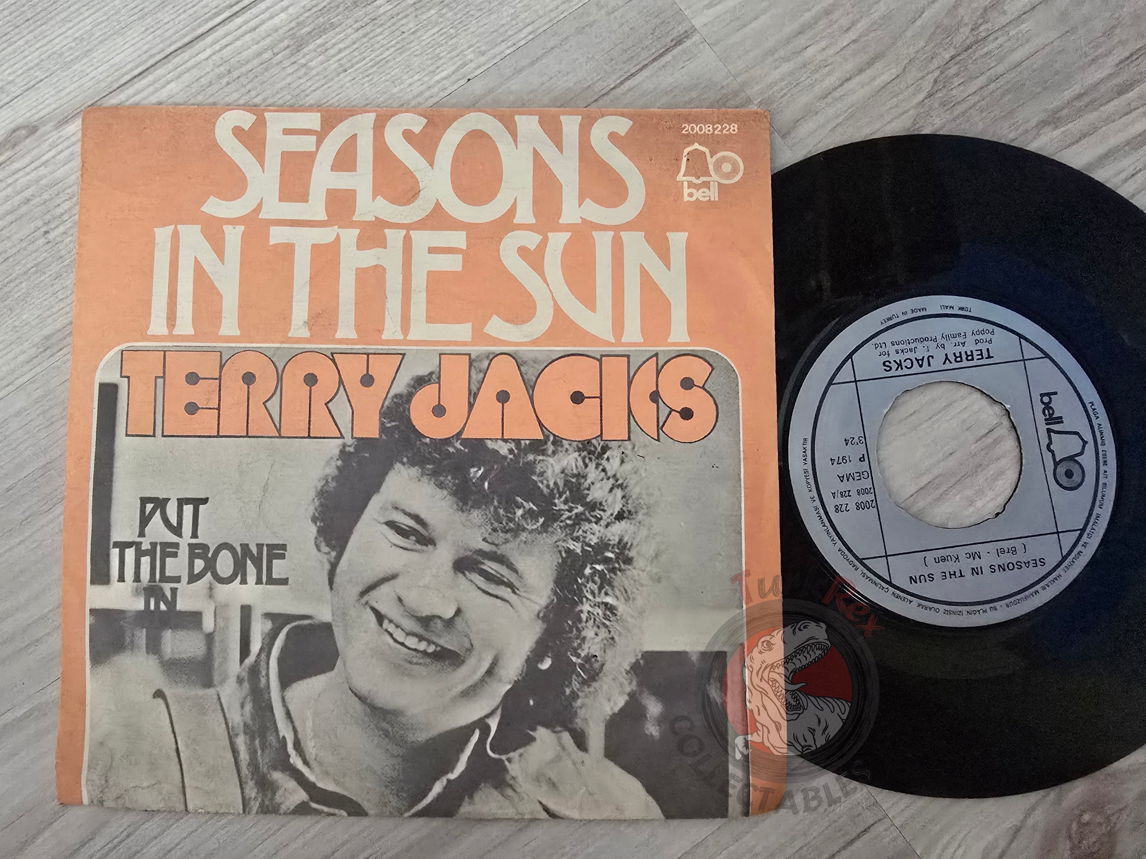 Terry Jacks – Seasons In The Sun 7" Turkish Pressing Vinyl Turkey Edition 1