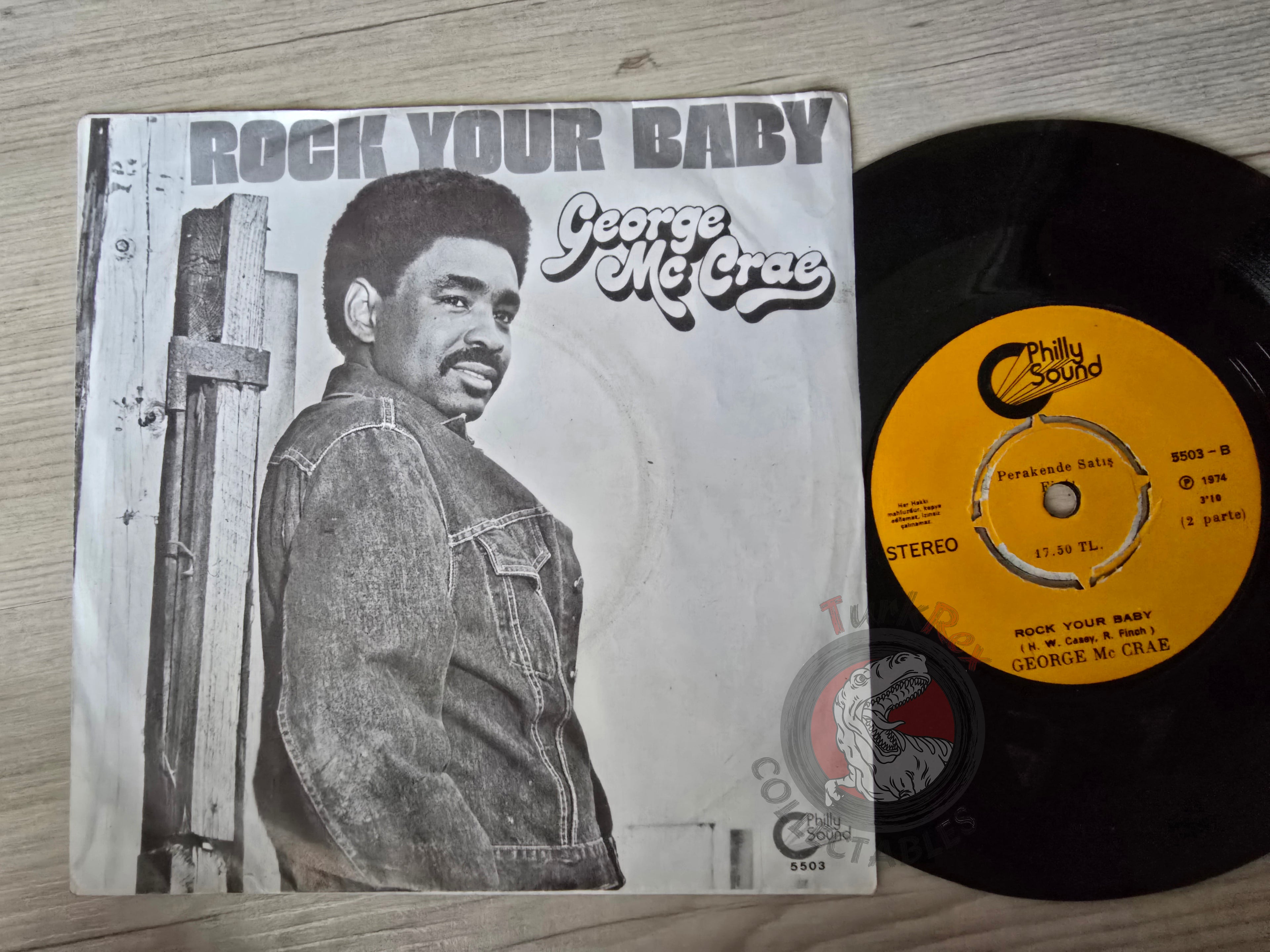 George McCrae – Rock Your Baby 7" Turkish Pressing Vinyl Turkey Edition