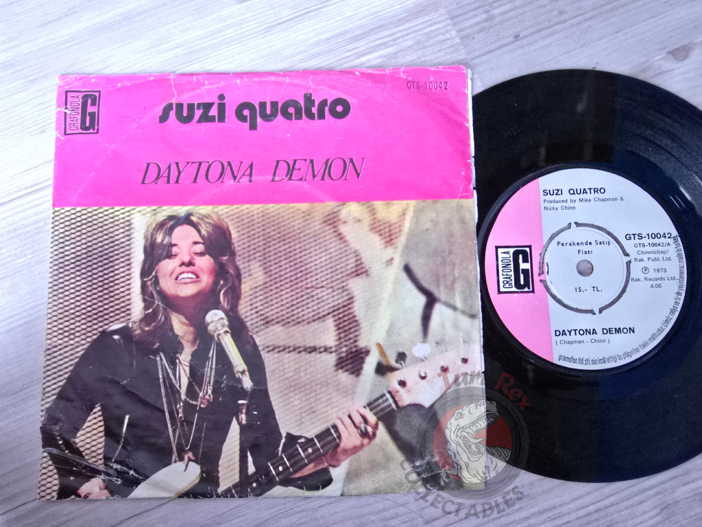 Suzi Quatro – Daytona Demon 7" Turkish Pressing Vinyl Turkey Edition