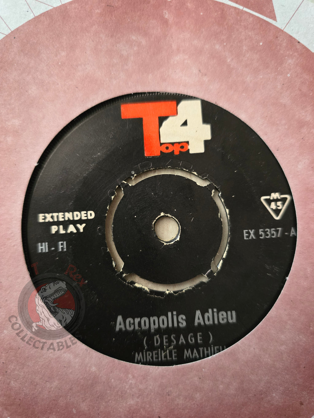 Mireille Mathieu – Acropolis Adieu 7" Iran Pressing Vinyl Iranian Edition