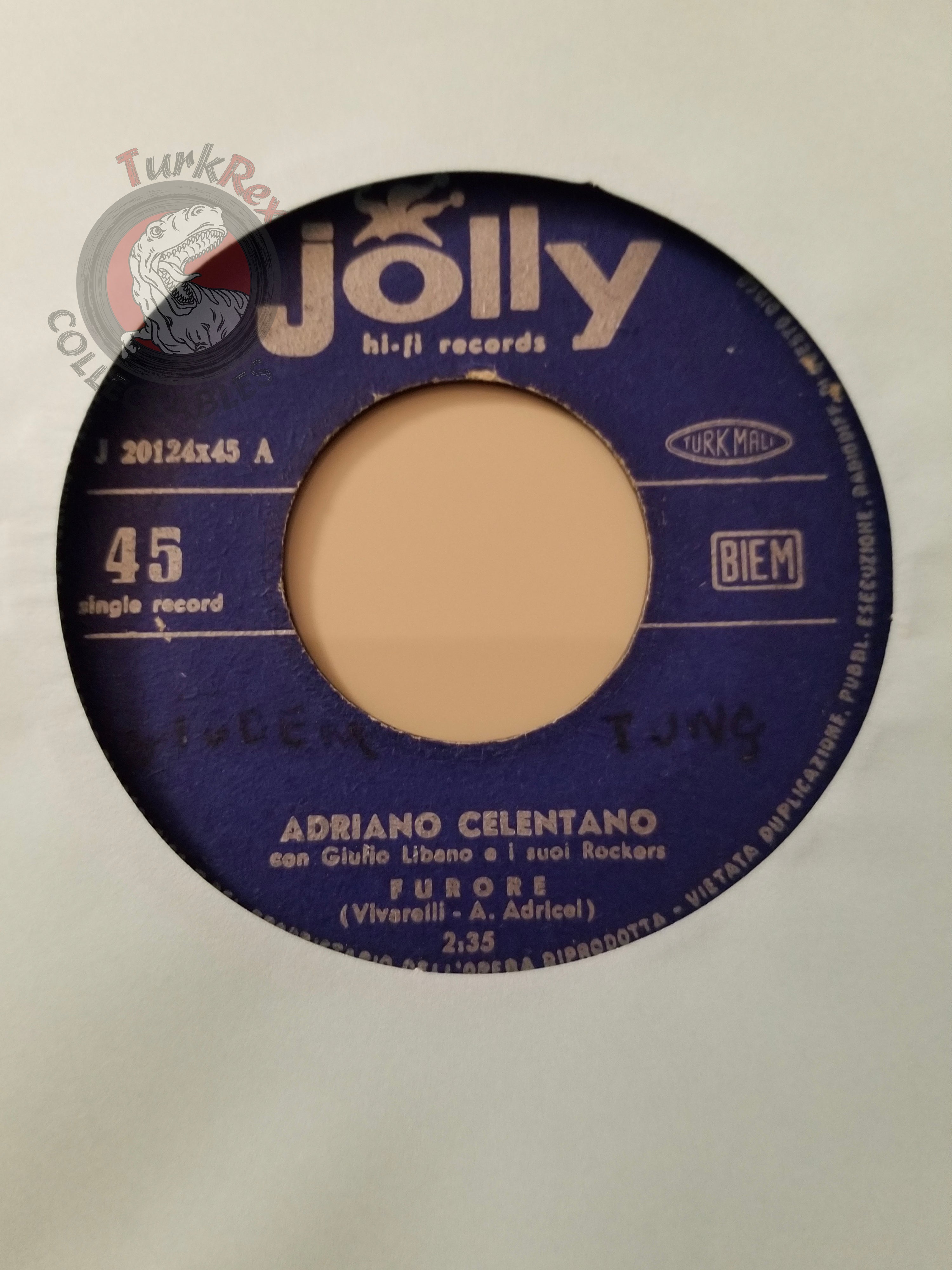 Adriano Celentano – A New Orleans 7" Turkish Pressing Vinyl Turkey Edition