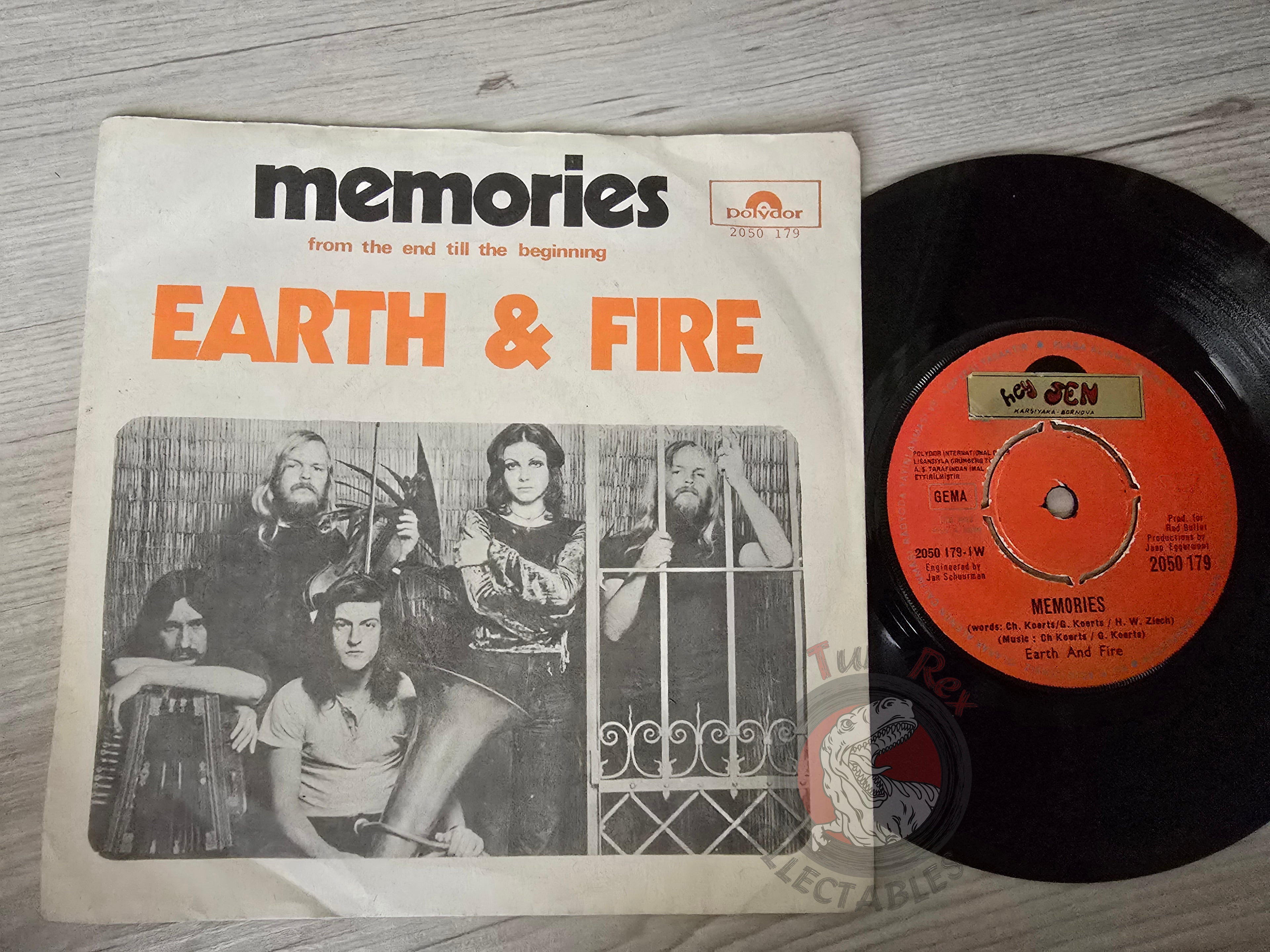 Earth & Fire – Memories 7" Turkish Pressing Vinyl Turkey Edition 2