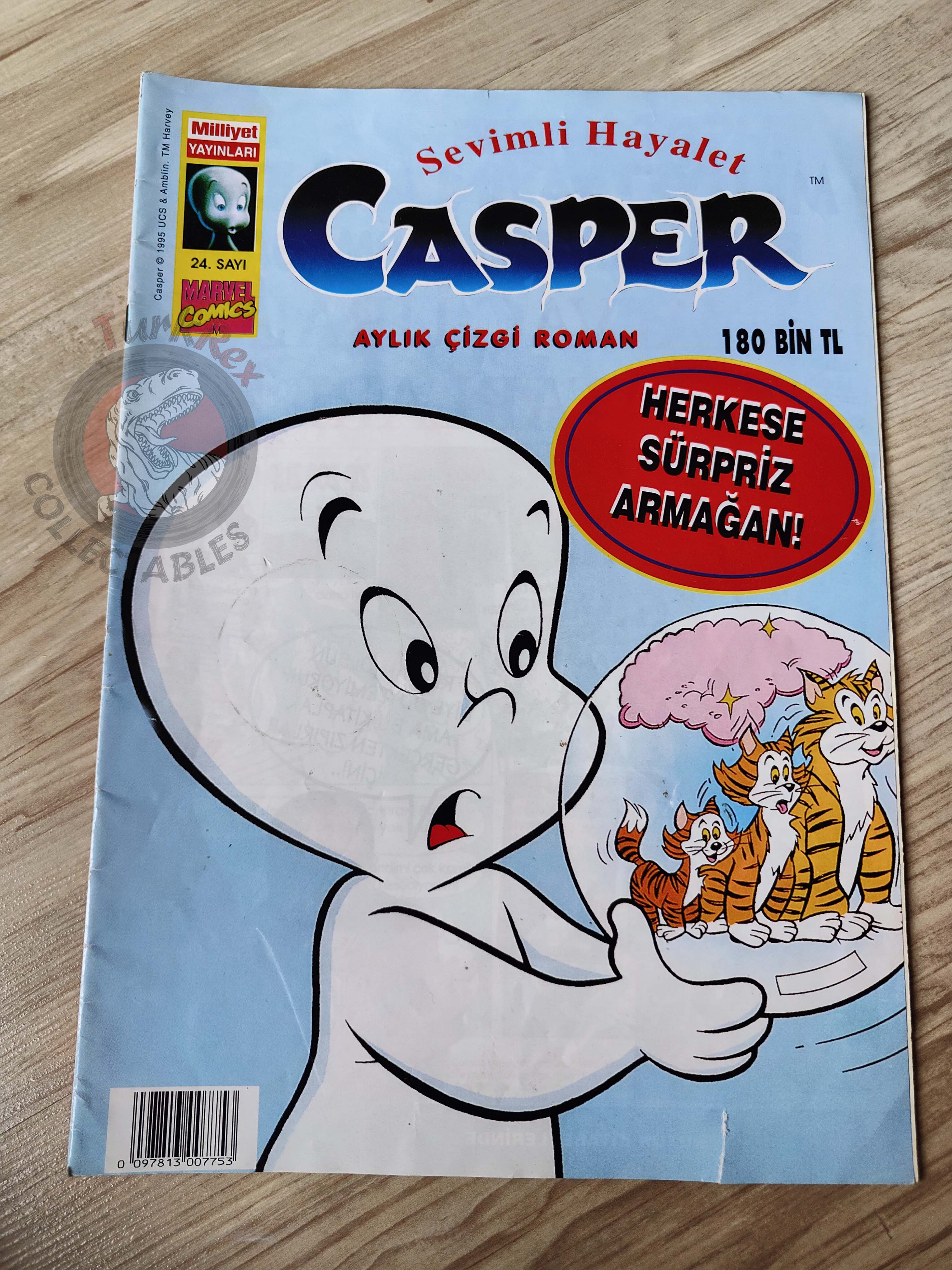 Casper the Friendly Ghost Magazine – Issue #24 1997 Turkish Comic Turkey