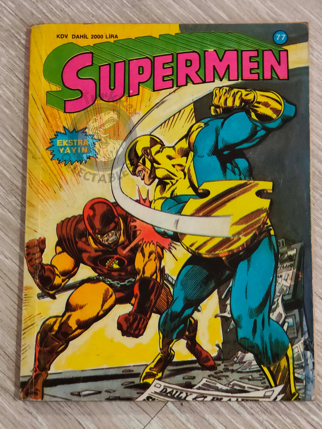 Superman #77 1990 Turkish Comic Turkey #27 #28 Adventures of #450 #451