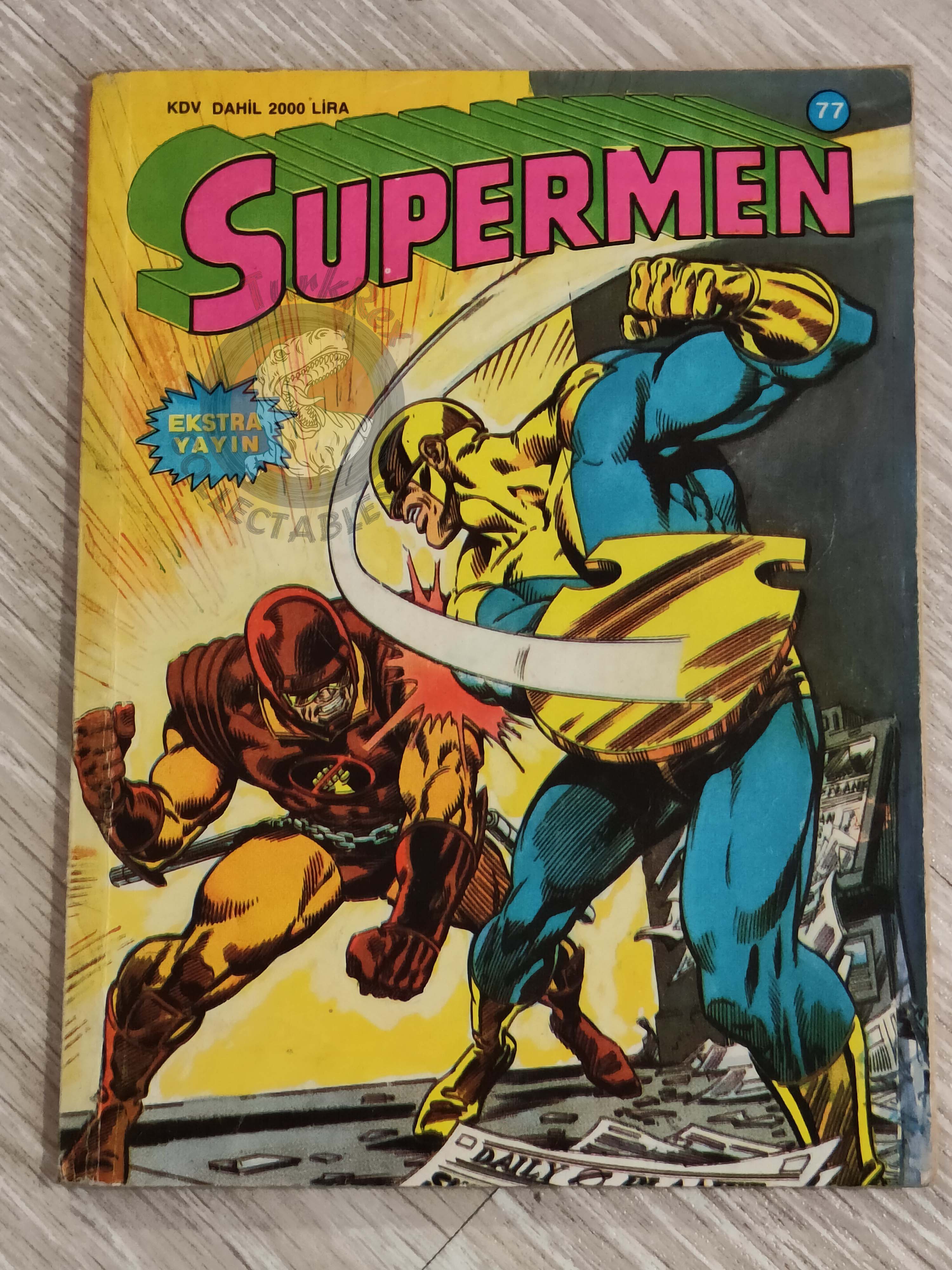 Superman #77 1990 Turkish Comic Turkey #27 #28 Adventures of #450 #451