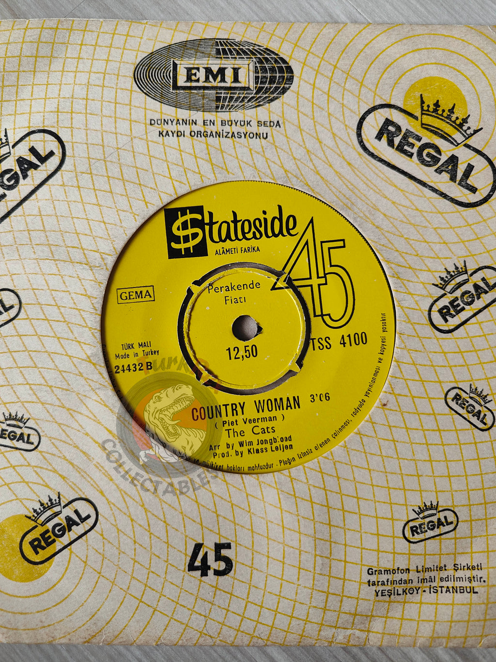 The Cats – One Way Wind 7"  Turkish Pressing Vinyl Turkey Edition