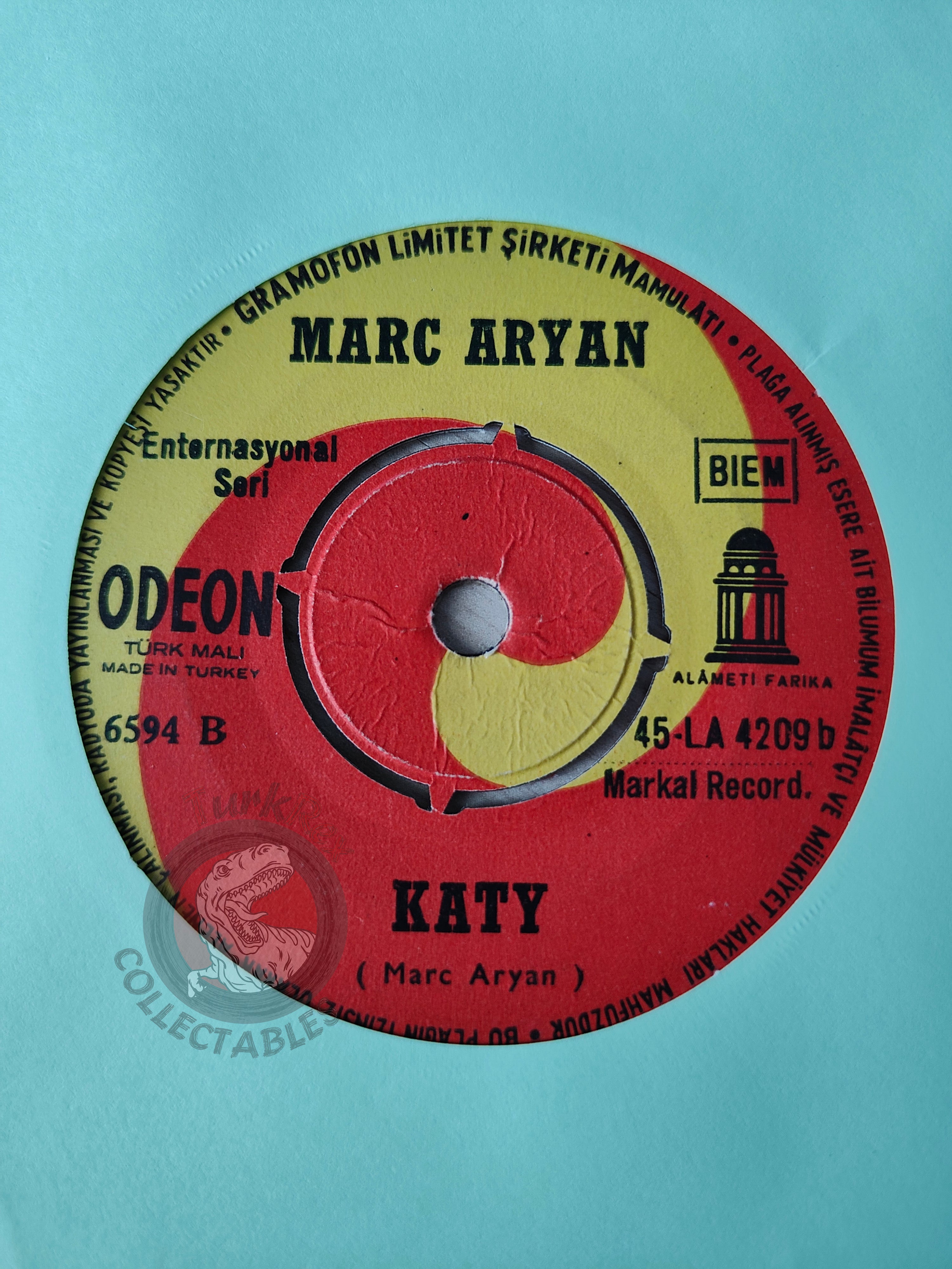 Marc Aryan – Giorgina / Katy 7" Turkish Pressing Vinyl Turkey Edition