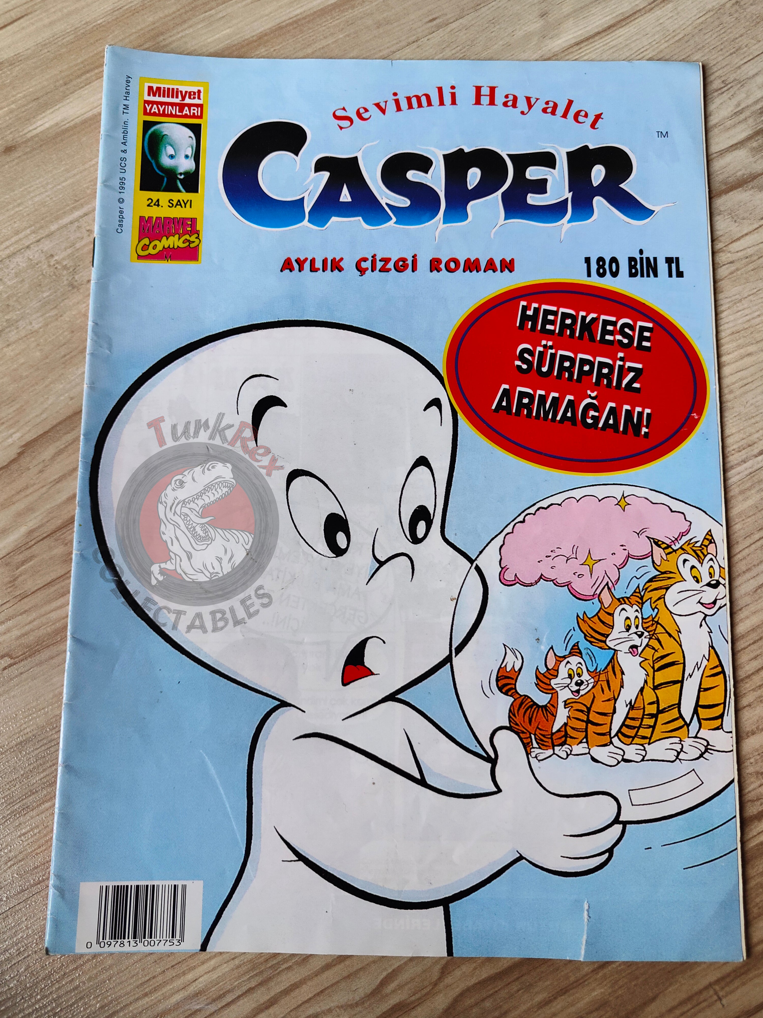 Casper the Friendly Ghost Magazine – Issue #24 1997 Turkish Comic Turkey