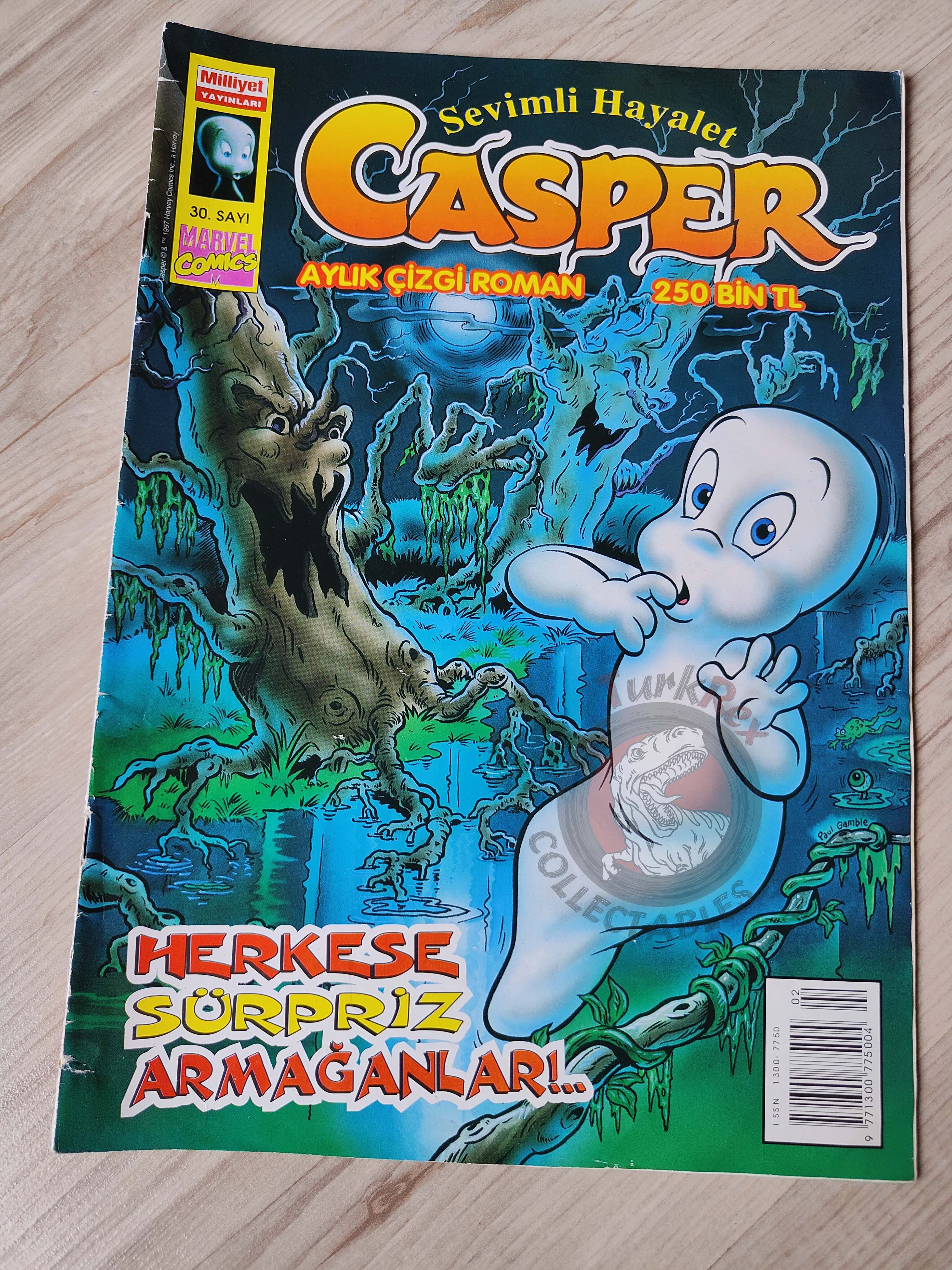 Casper the Friendly Ghost Magazine – Issue #30 1998 Turkish Comic Turkey