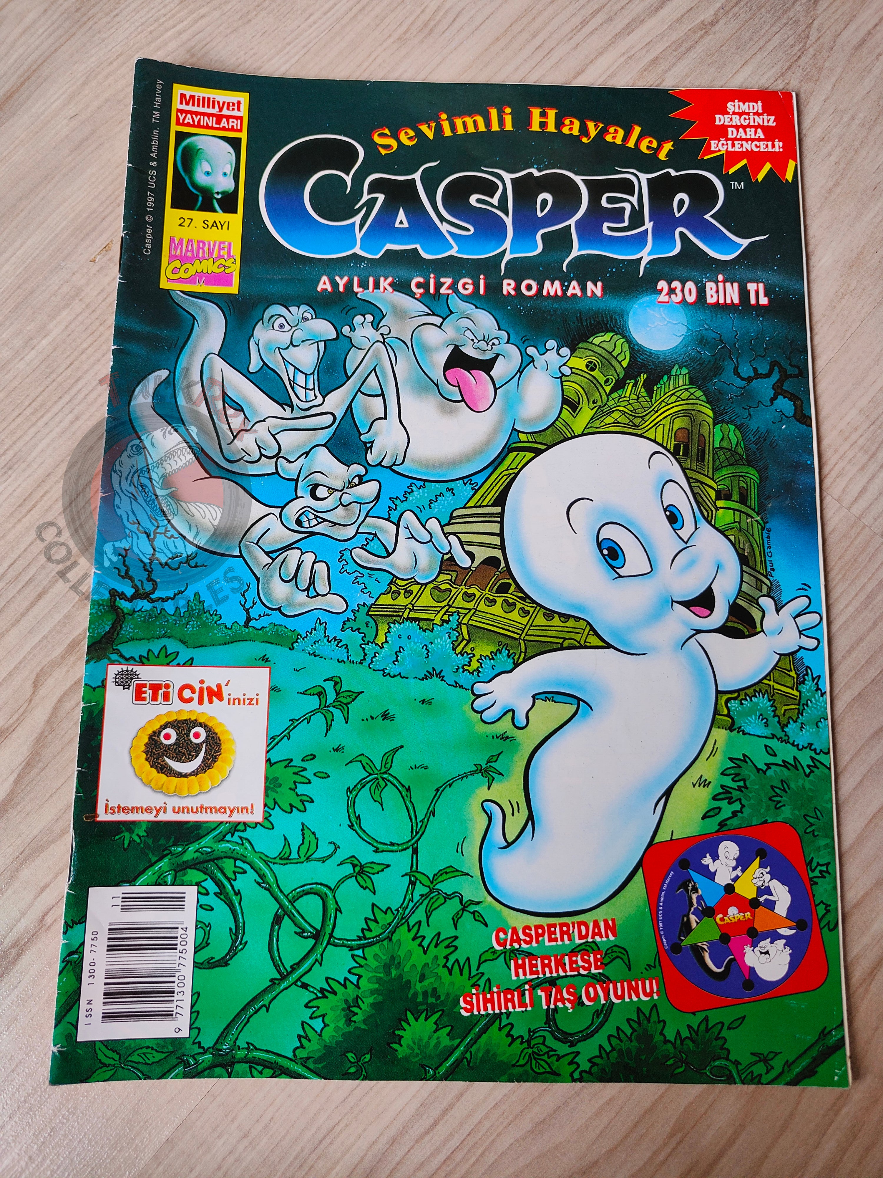 Casper the Friendly Ghost Magazine – Issue #27 1997 Turkish Comic Turkey