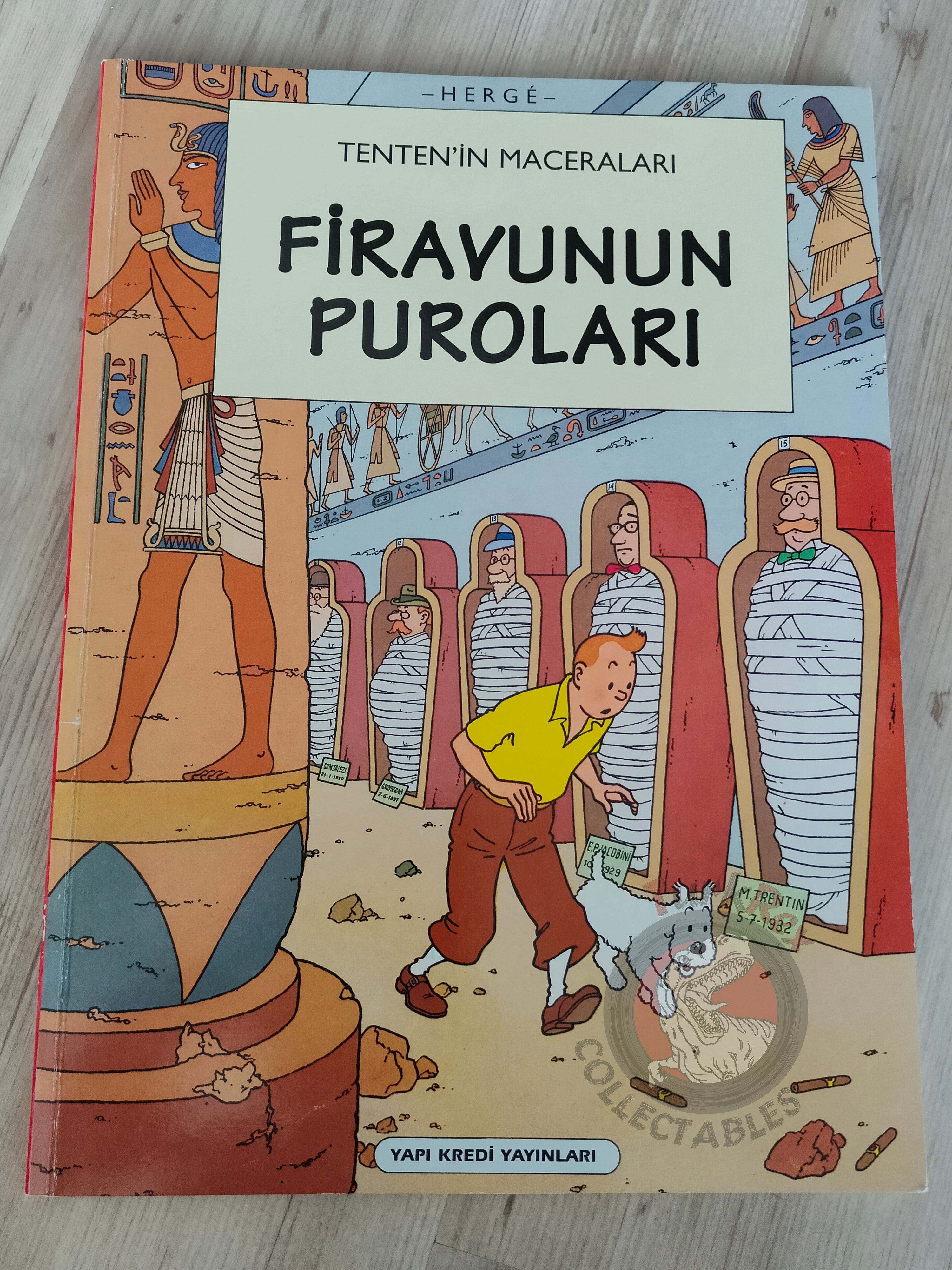 Tintin – Cigars of the Pharaoh 1998 Turkish Edition Comic Turkey 2nd YKY