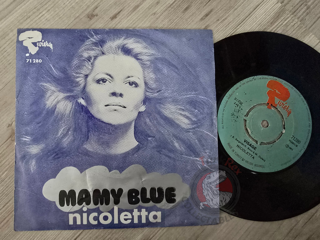 Nicoletta – Mamy Blue / Visage 7" Turkish Pressing Vinyl Turkey Edition