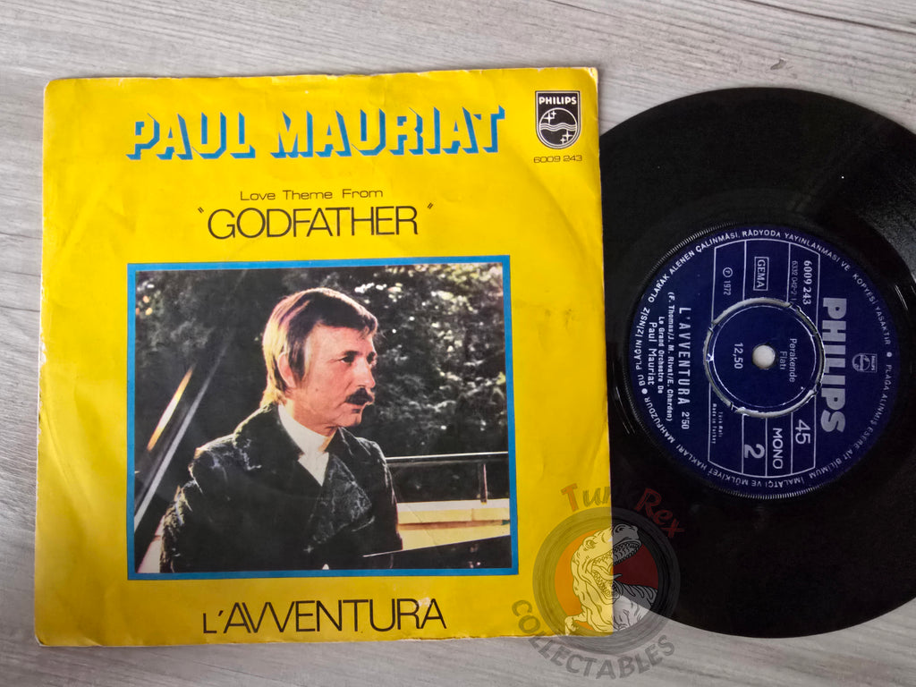 Paul Mauriat – Love Theme From Godfather 7" Turkish Pressing Vinyl Turkey Edition