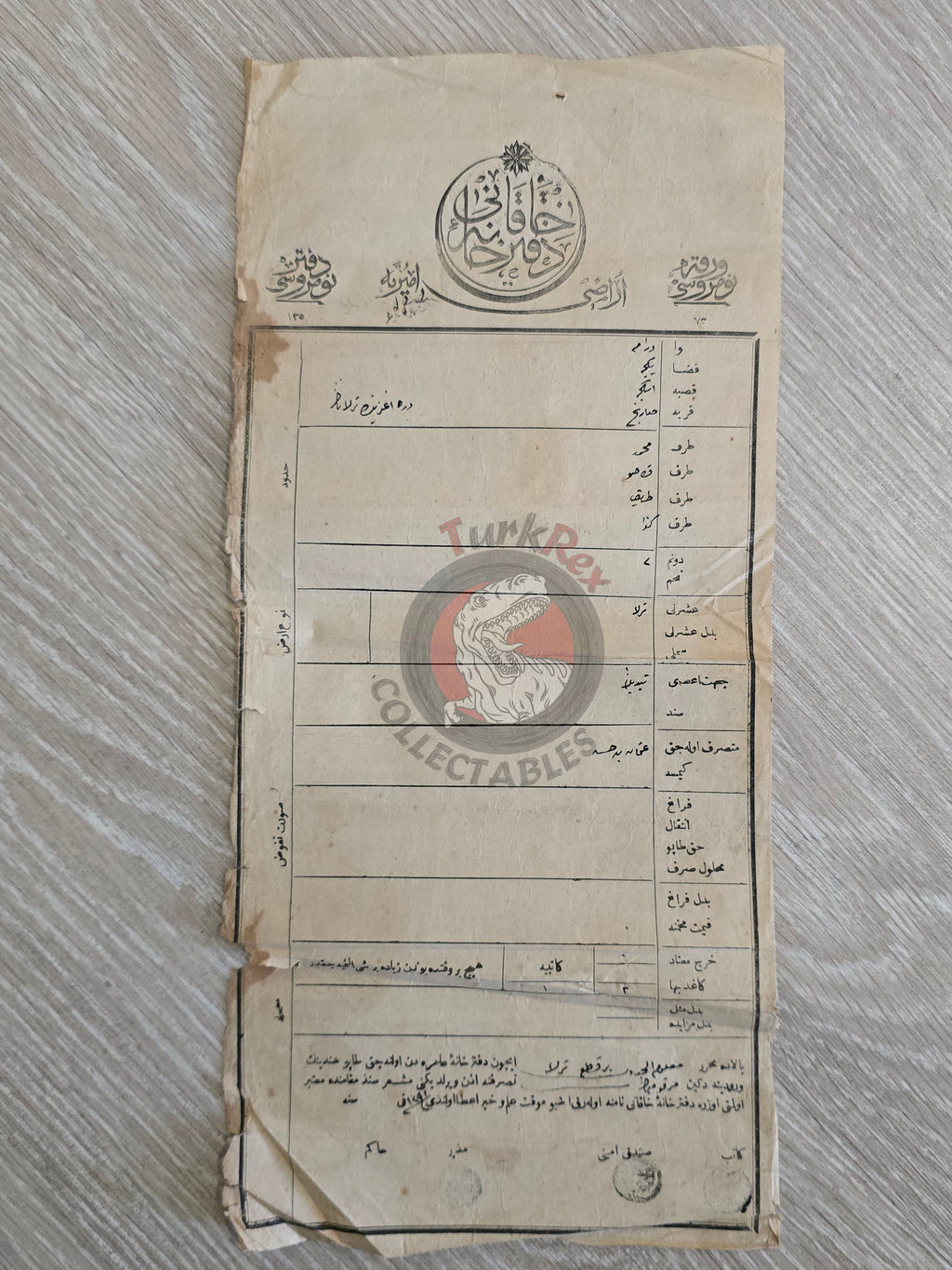 Ottoman 1875 Land Deed Field in İskeçe Xanthi Greece Title Muslim Family Greek Balkans