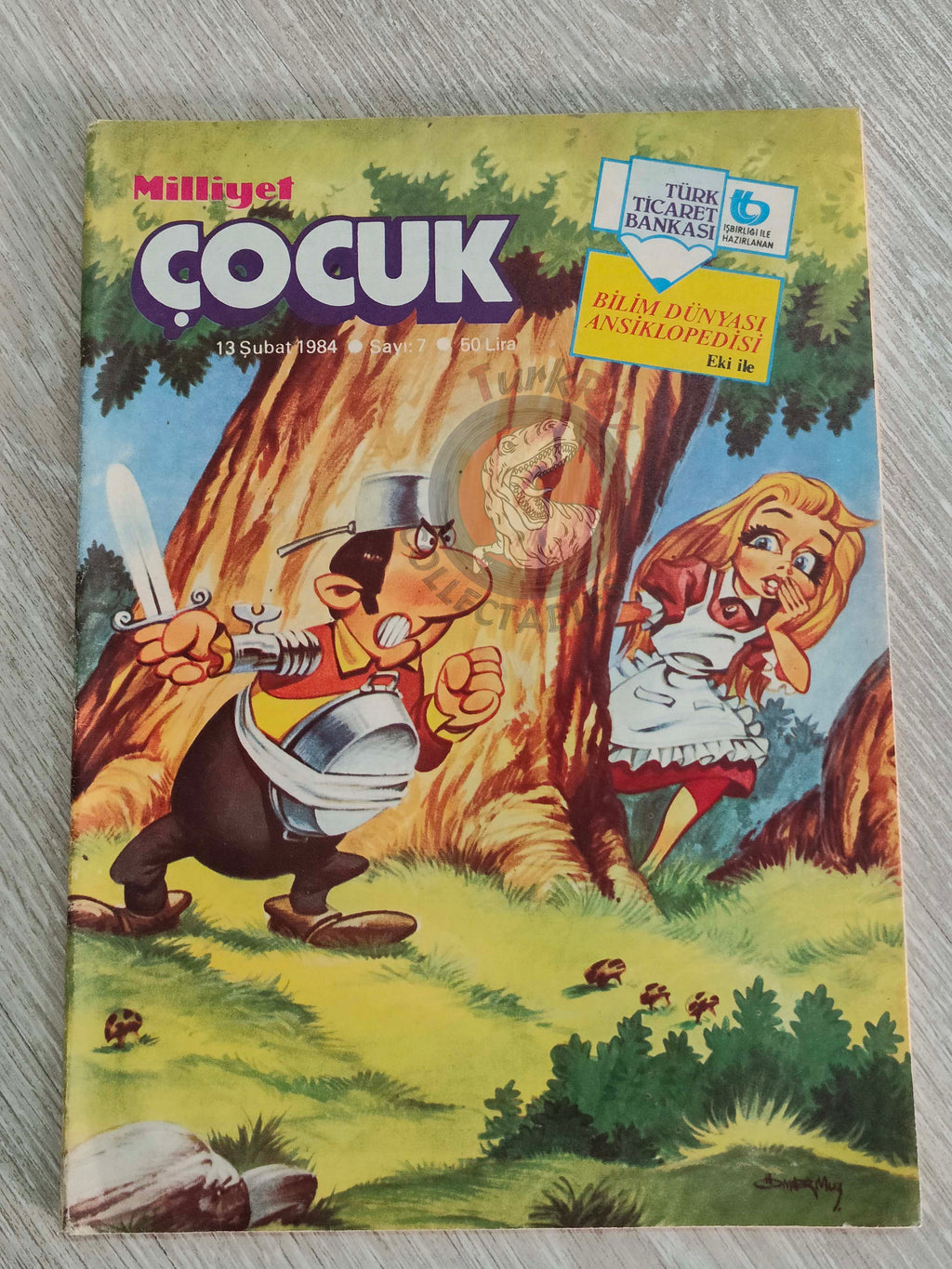 Milliyet Çocuk #7 1984 Turkish Comic Turkey Alice In Wonderland l'étalon noir Bob Morane Massagran