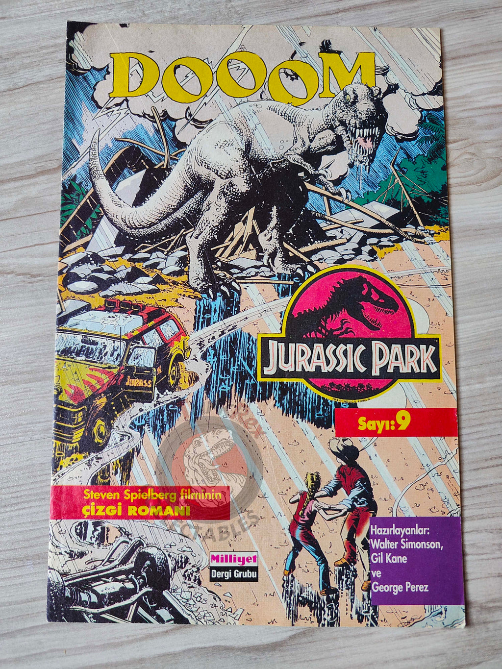 Jurassic Park #9 Turkish Edition Comic Turkey Topps Spielberg