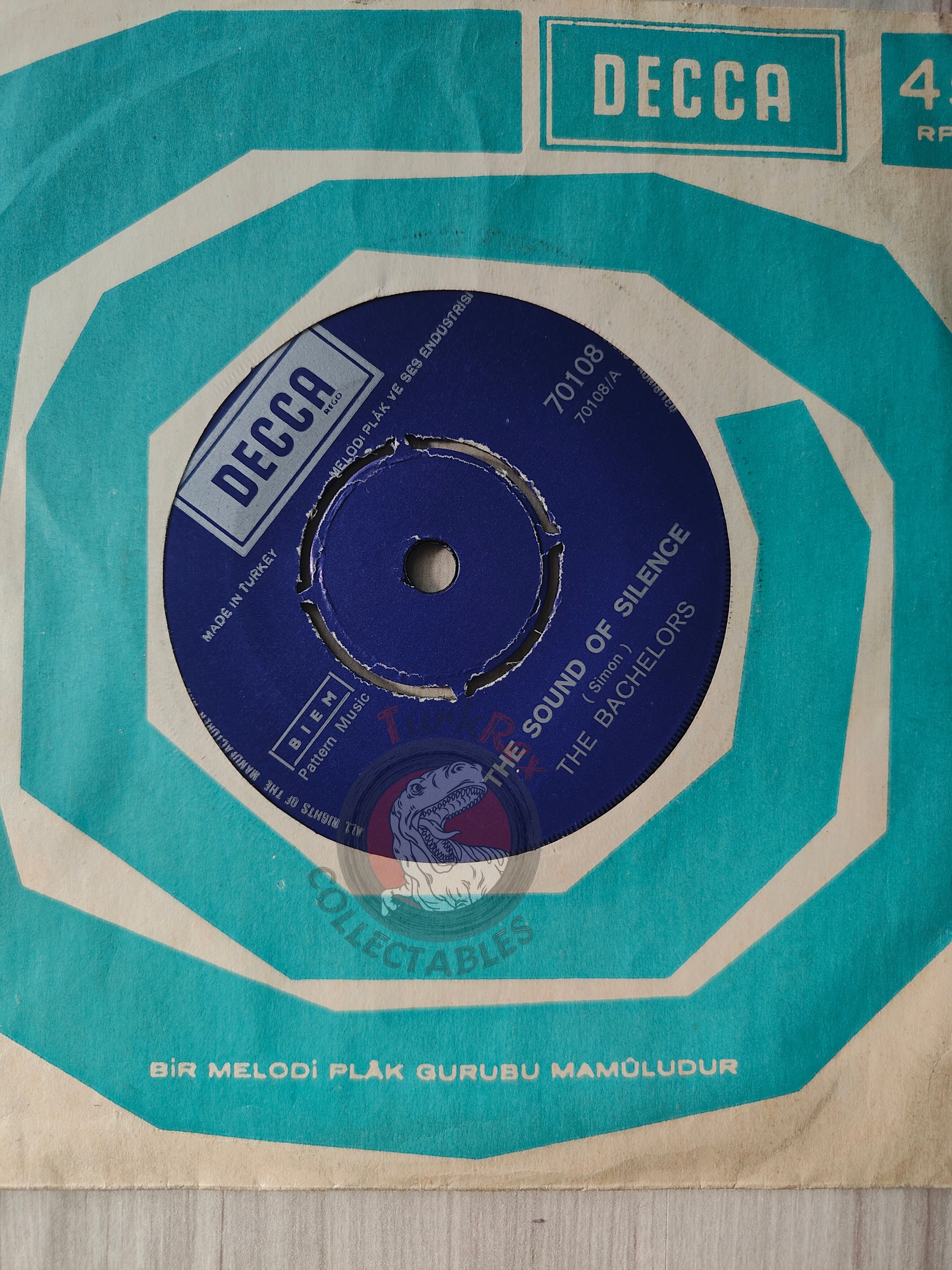 The Bachelors – The Sound Of Silence (The Graduate) 7" Turkish Pressing Vinyl Turkey Edition