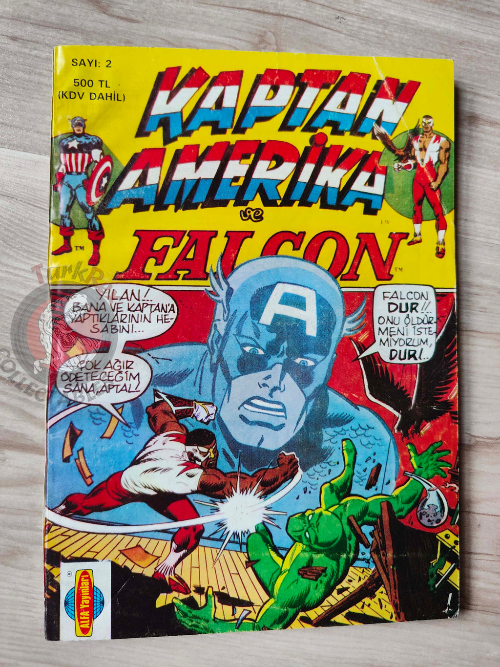 Captain America – Issue #2 1988 Turkish Comic Turkey #159 #160 #161 #162