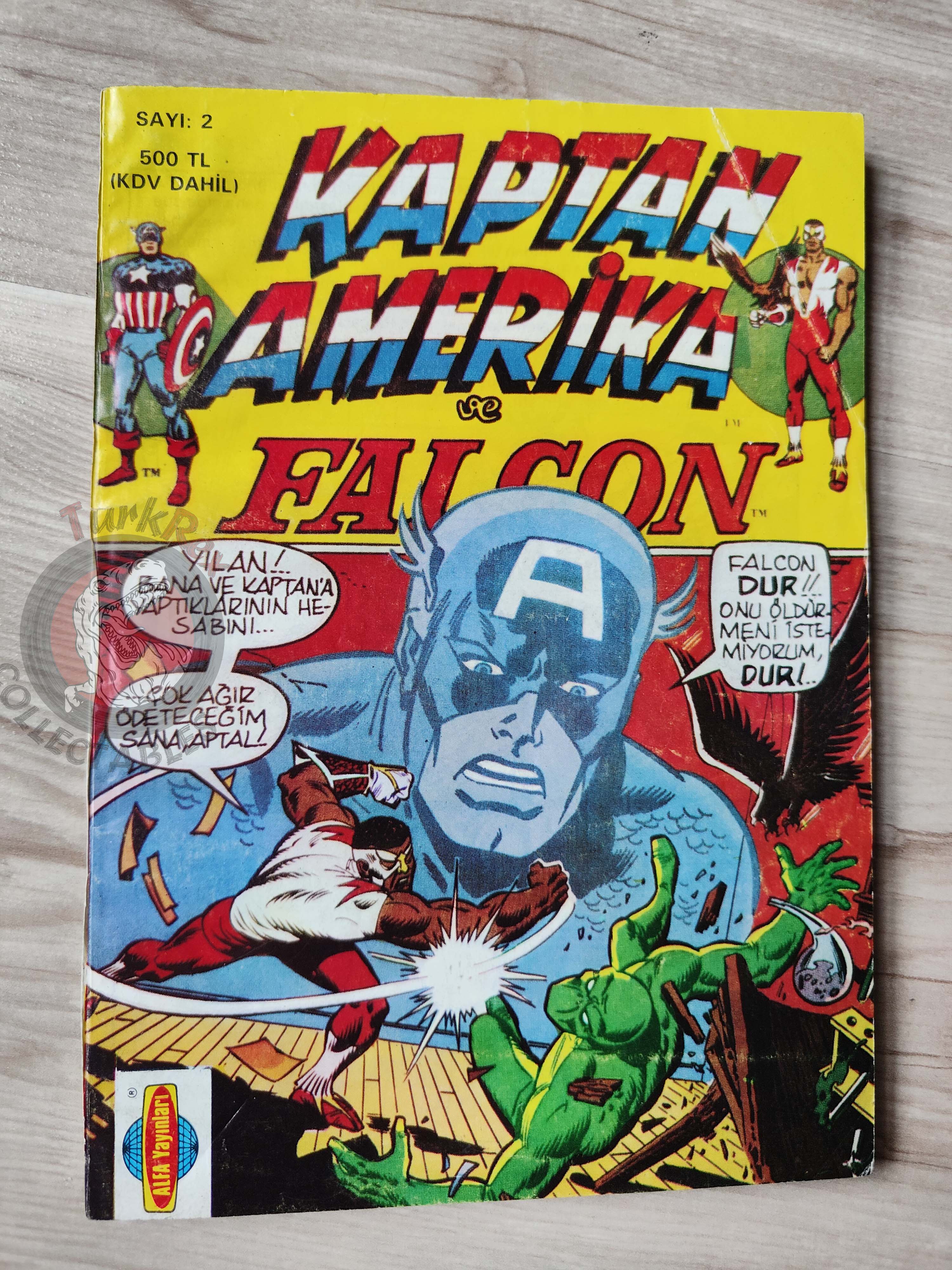 Captain America – Issue #2 1988 Turkish Comic Turkey #159 #160 #161 #162