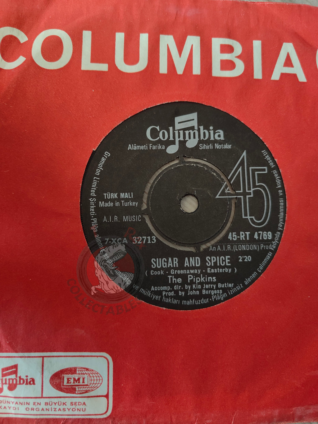 The Pipkins – Yakety Yak 7" Turkish Pressing Vinyl Turkey Edition