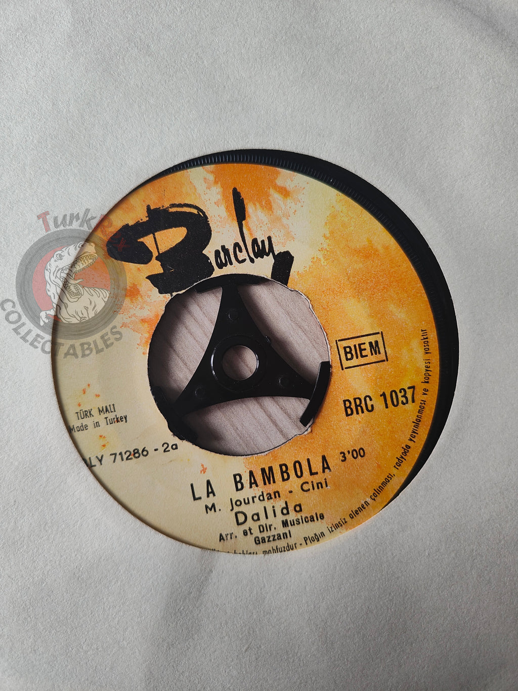 Dalida – La Bambola 7" Turkish Pressing Vinyl Turkey Edition 2
