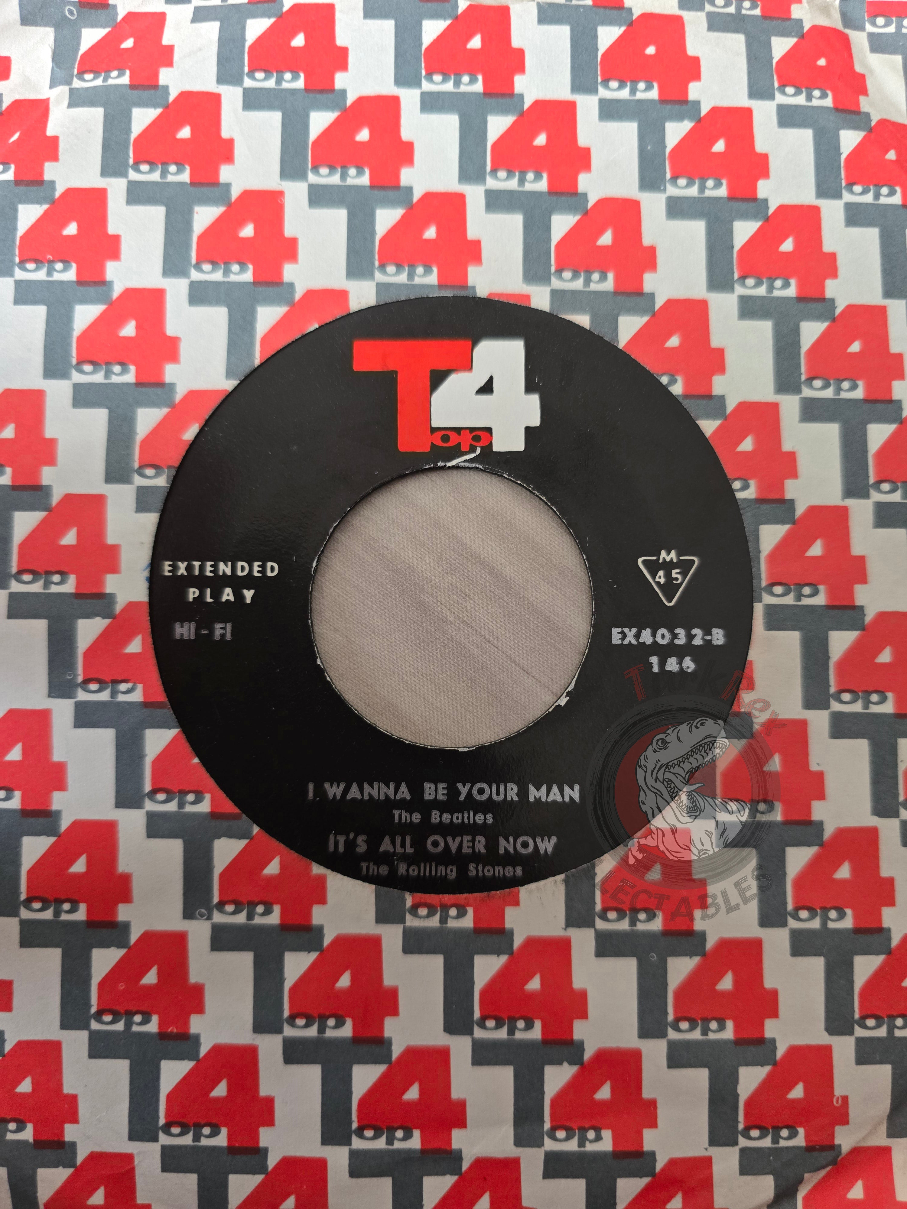 The Beatles / The Rolling Stones / Nini Rosso 7" Iran Pressing Vinyl Iranian Edition