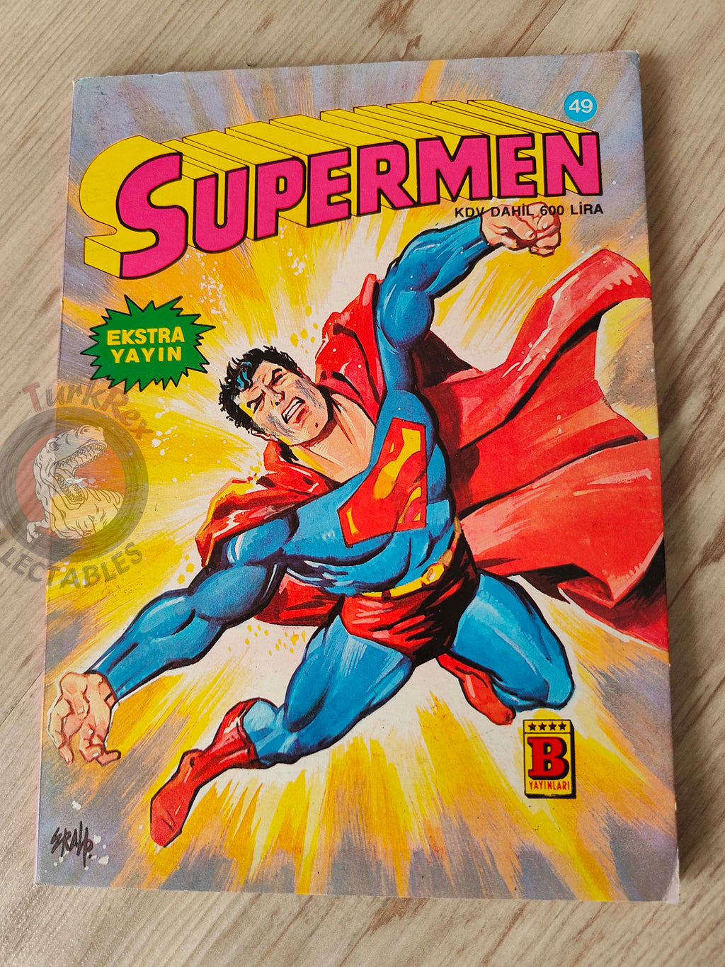 Superman #49 1987 Turkish Comic Turkey #406 #407 #408 Swamp Thing #7 Batman Action #566