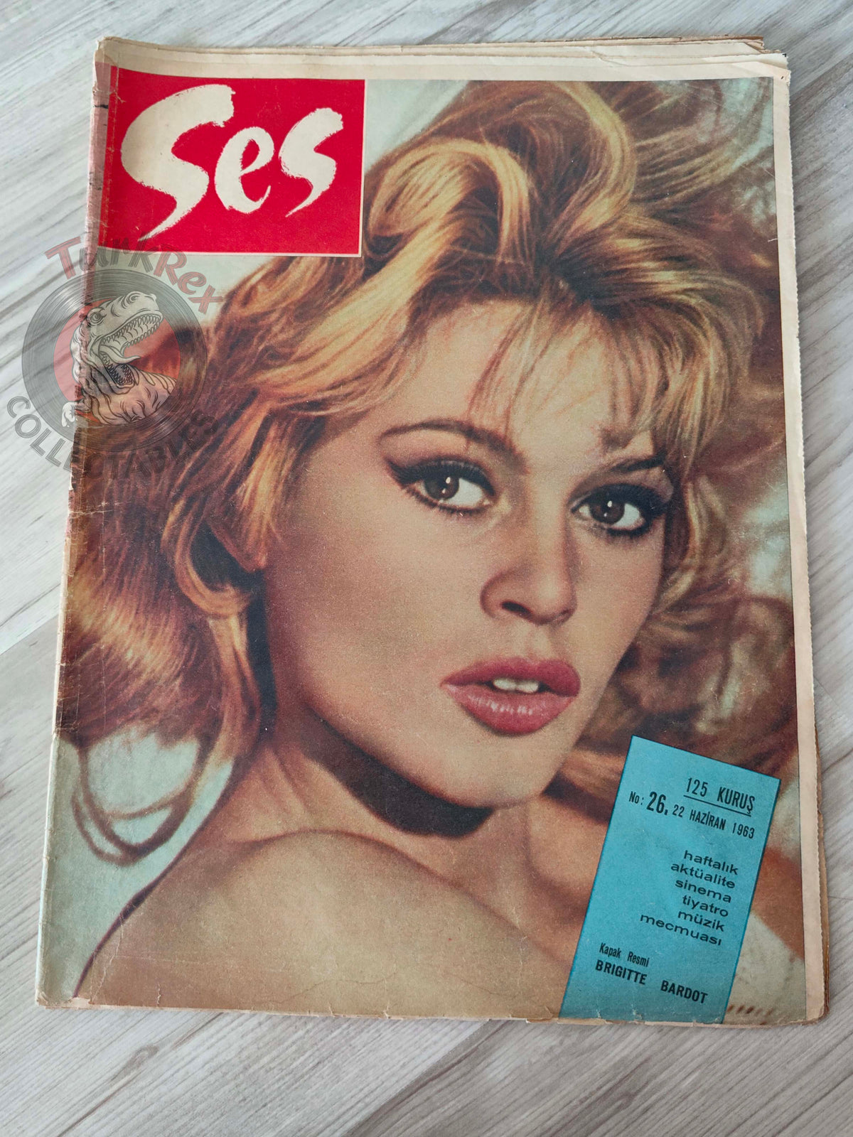 Ses 1963 Brigitte Bardot Turkish Mag Turkey Robert Mitchum Claudia Cardinale Joan Collins