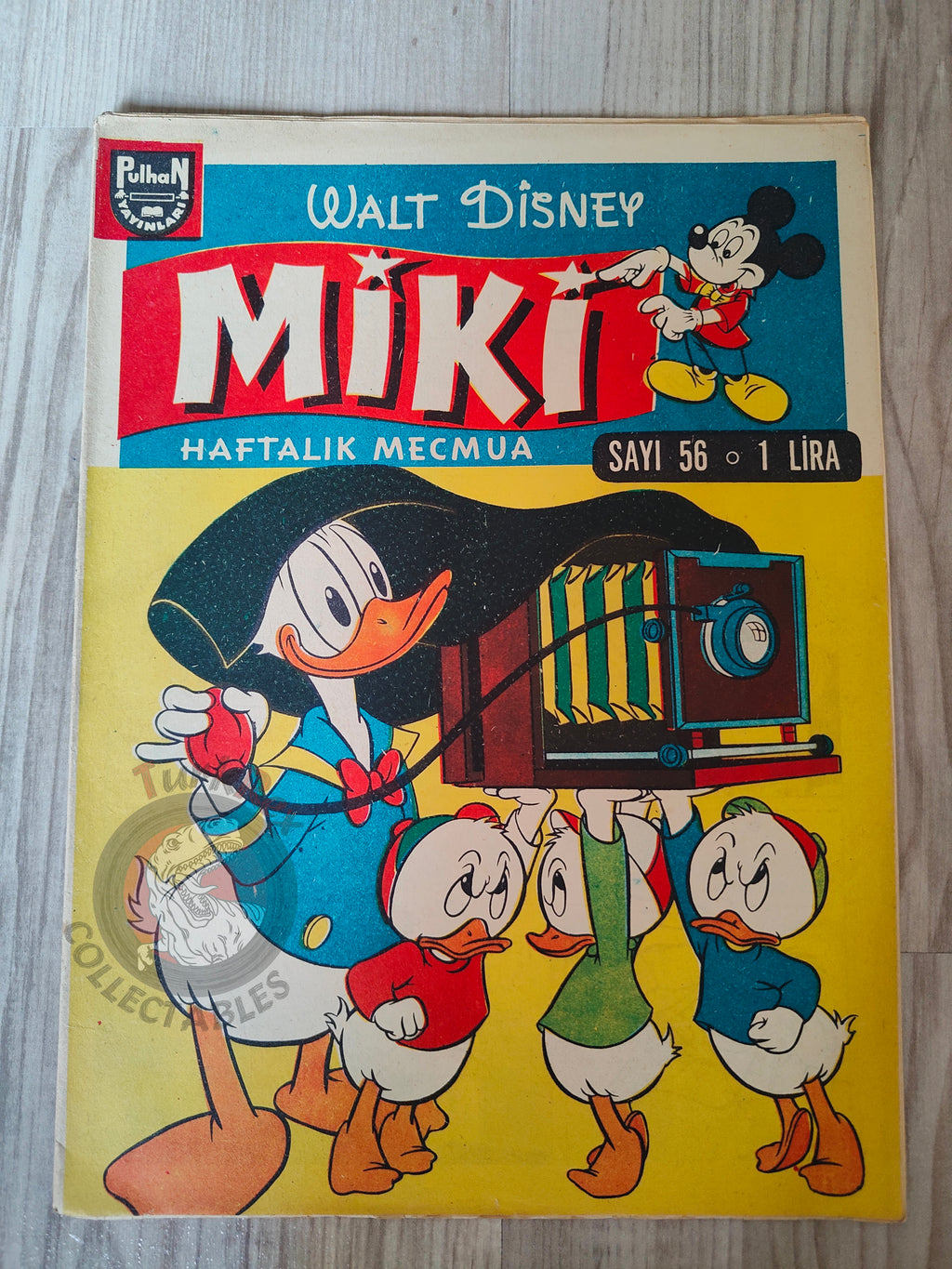 Mickey Mouse Mag #56 1963 Turkish Comic Turkey Walt Disney Donald Duck Chip ’n Dale